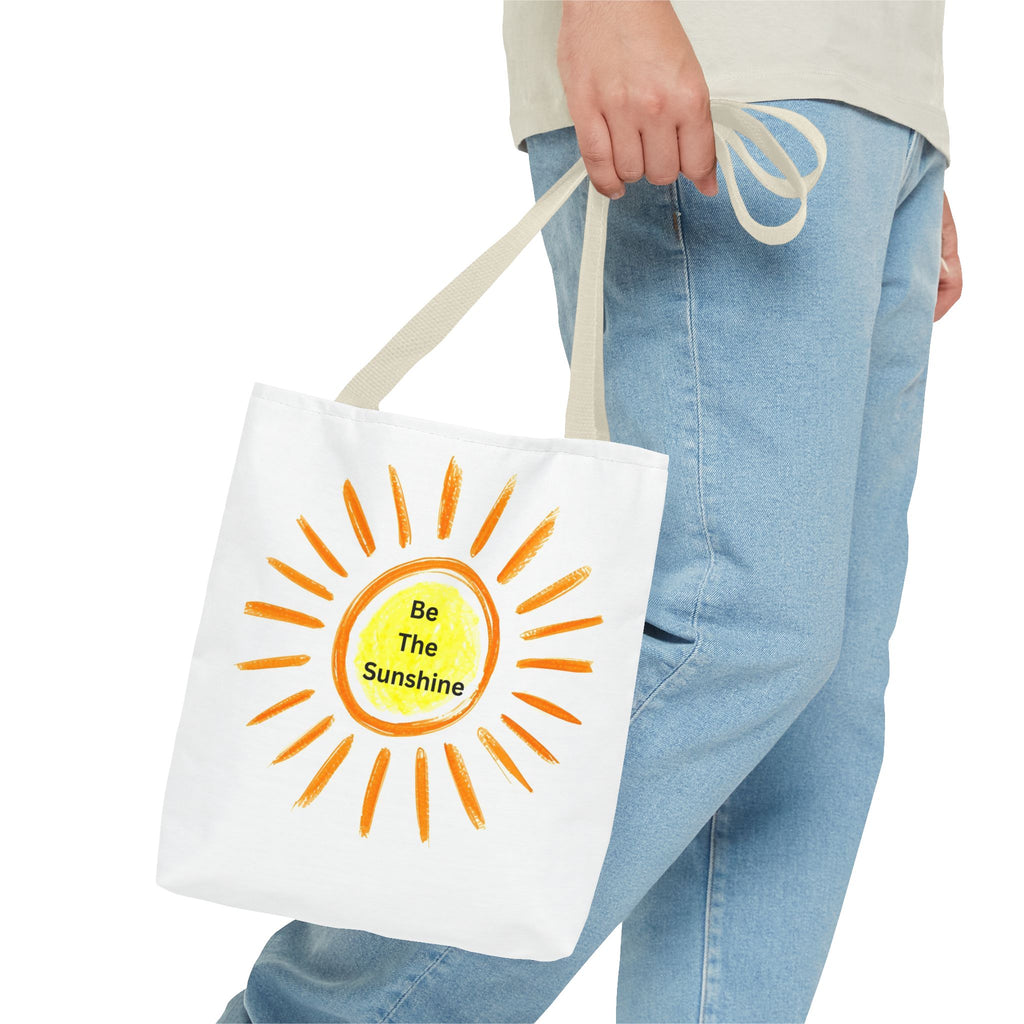 Be the Sunshine Tote Bag | Bright Motivational Bag, Eco-Friendly Shopping Tote, Summer Gift, Inspirational Beach Bag, Unique Accessories