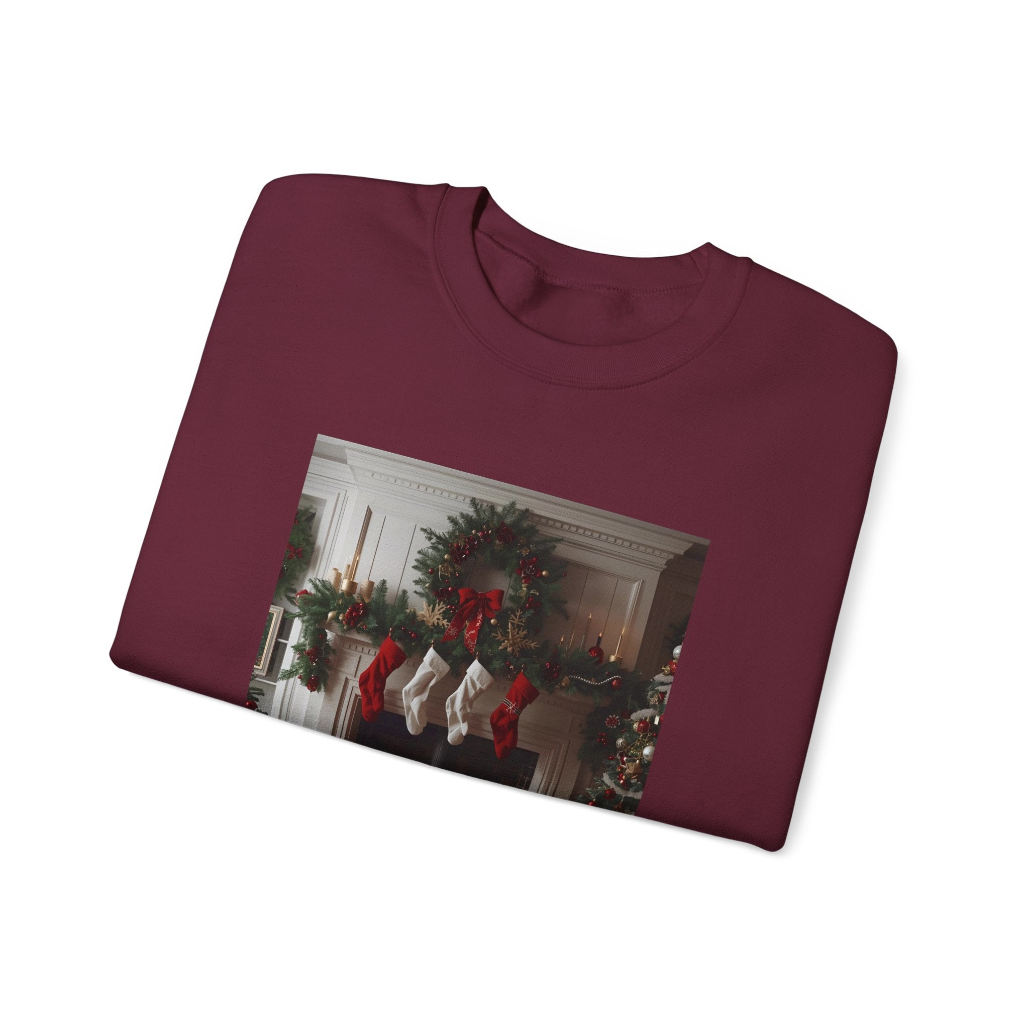 Cozy Christmas Sweatshirt, Holiday Comfort Wear, Unisex Pullover, Winter Fashion, Merry & Bright Gift, Festive Sweater