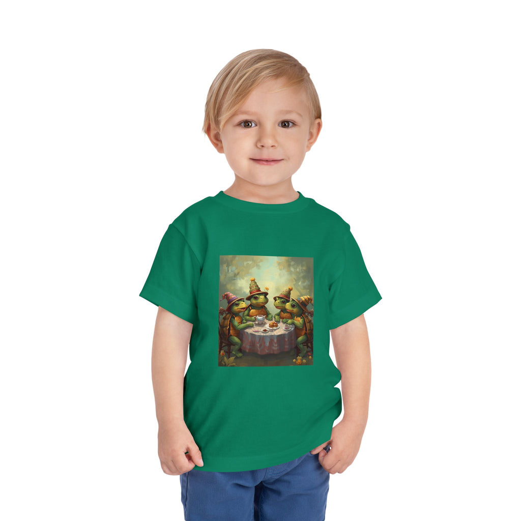 Whimsical Turtle Toddler Short Sleeve Tee