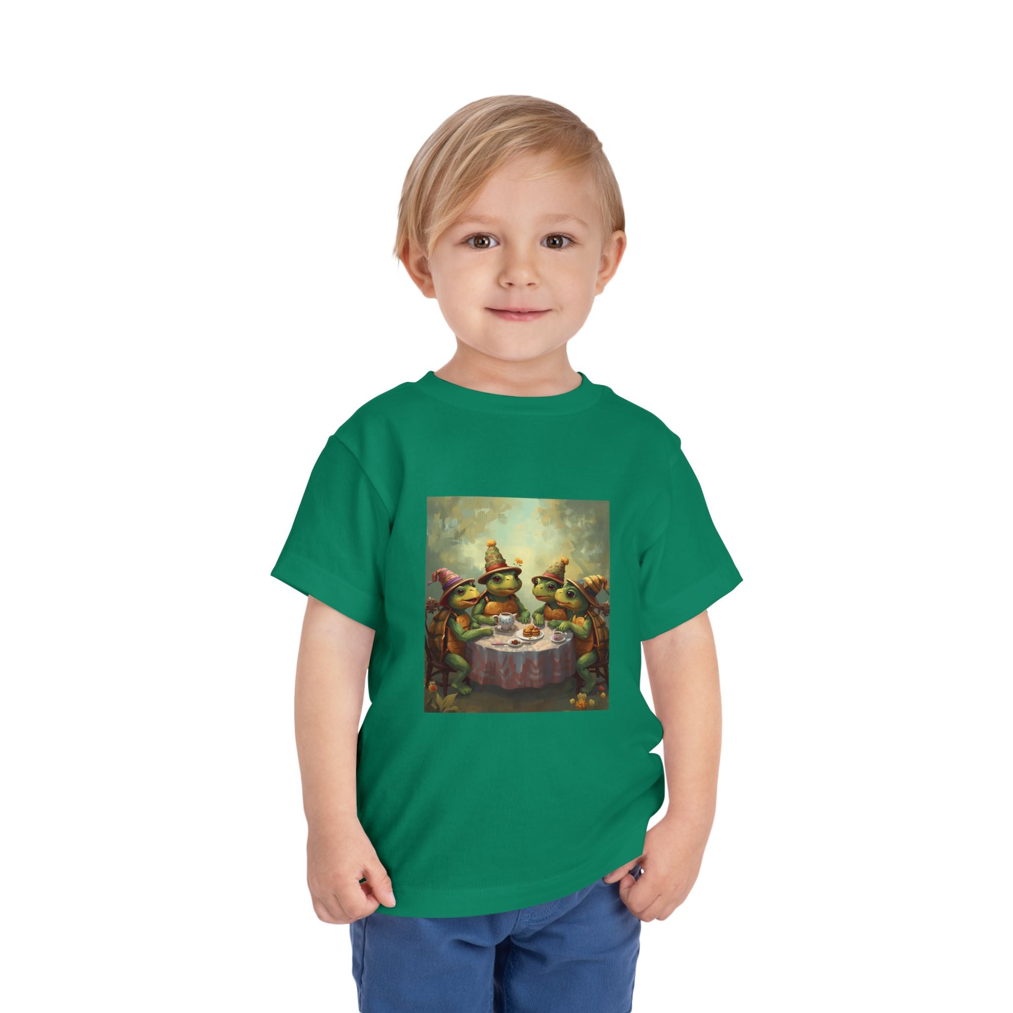 Whimsical Turtle Toddler Short Sleeve Tee
