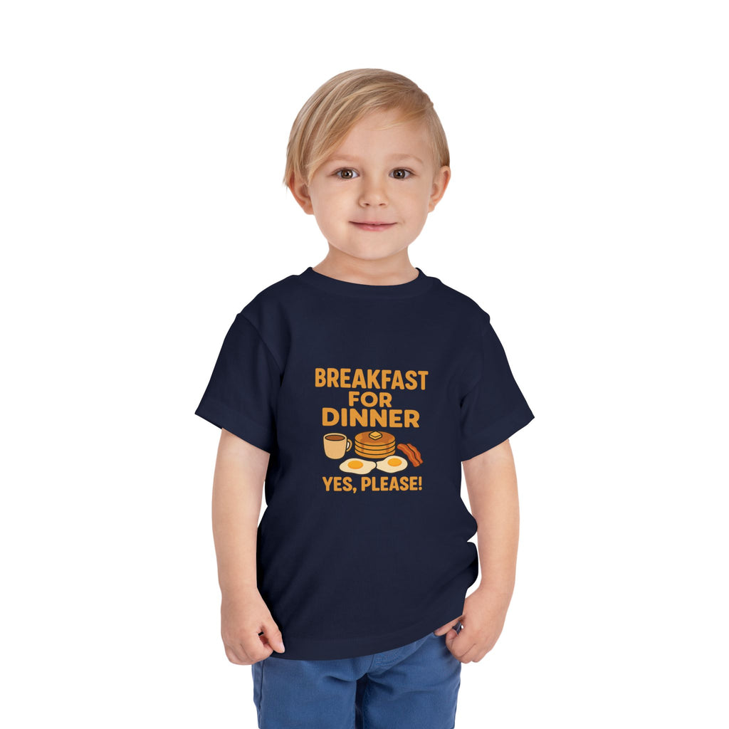 Breakfast For Dinner Toddler Short Sleeve Tee