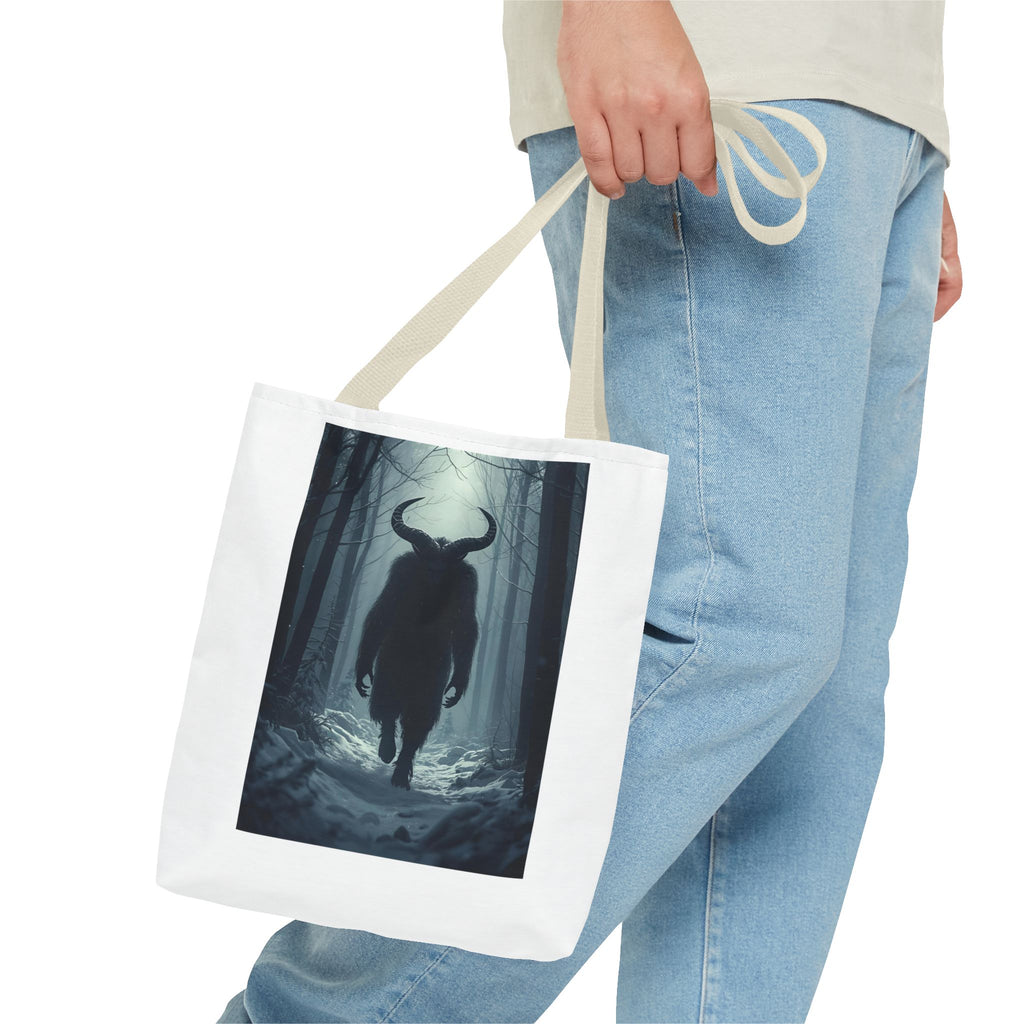 Spooky Forest Mythical Creature Tote Bag, Unique AOP Tote, Forest Design Bag, Eco-Friendly Shopping Bag, Gift for Nature Lovers, Stylish Carryall