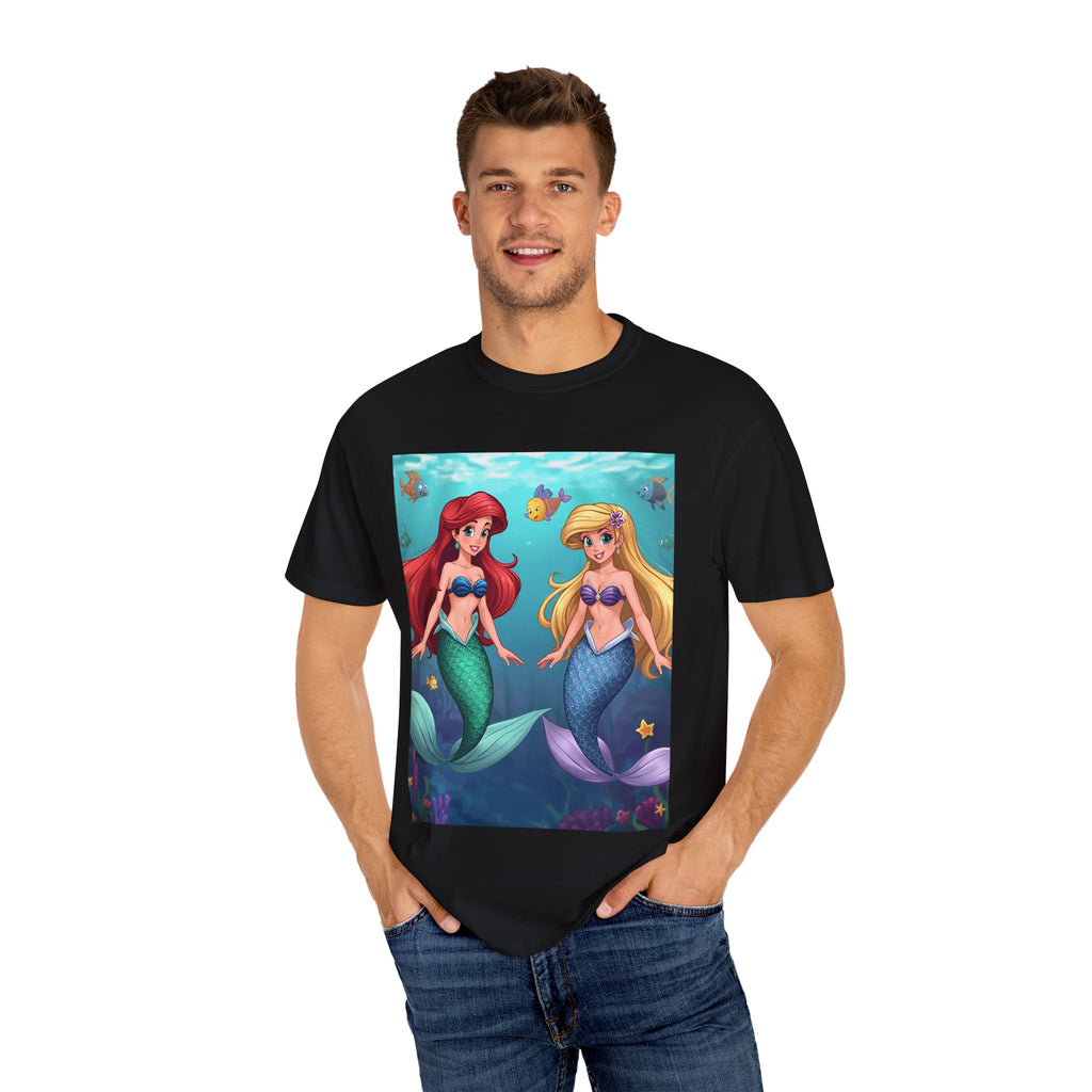 Mermaid Friends T-Shirt, Colorful Underwater Theme Tee, Gift for Sea Lovers, Perfect for Summer, Birthday Present, Beachwear