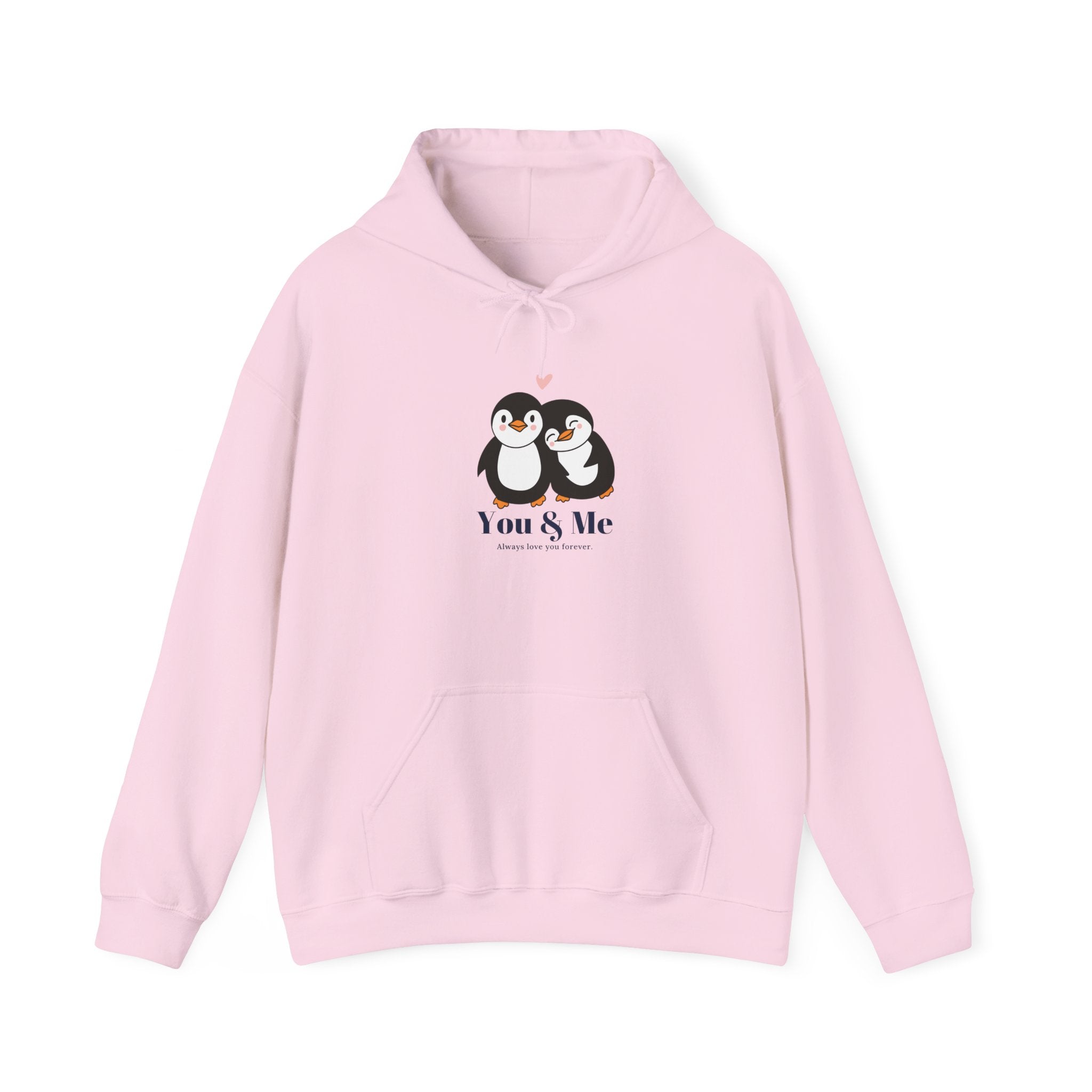 Penguin Love Hoodie with Heart - Cozy Winter Wear for Couples, Perfect Gift for Valentine's Day, Anniversary, Cute Sweatshirt, [...]