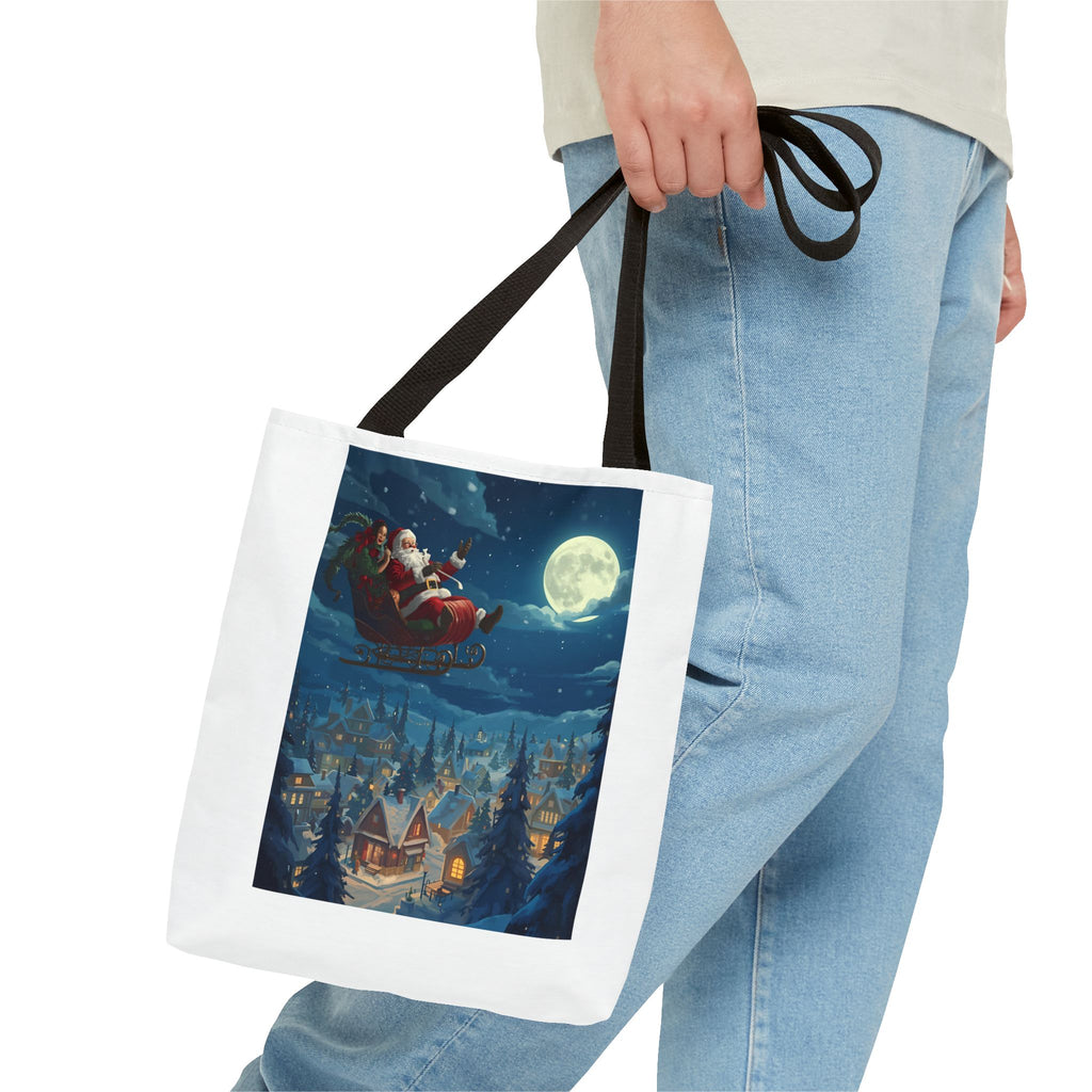 Christmas Santa Sleigh Tote Bag (AOP)