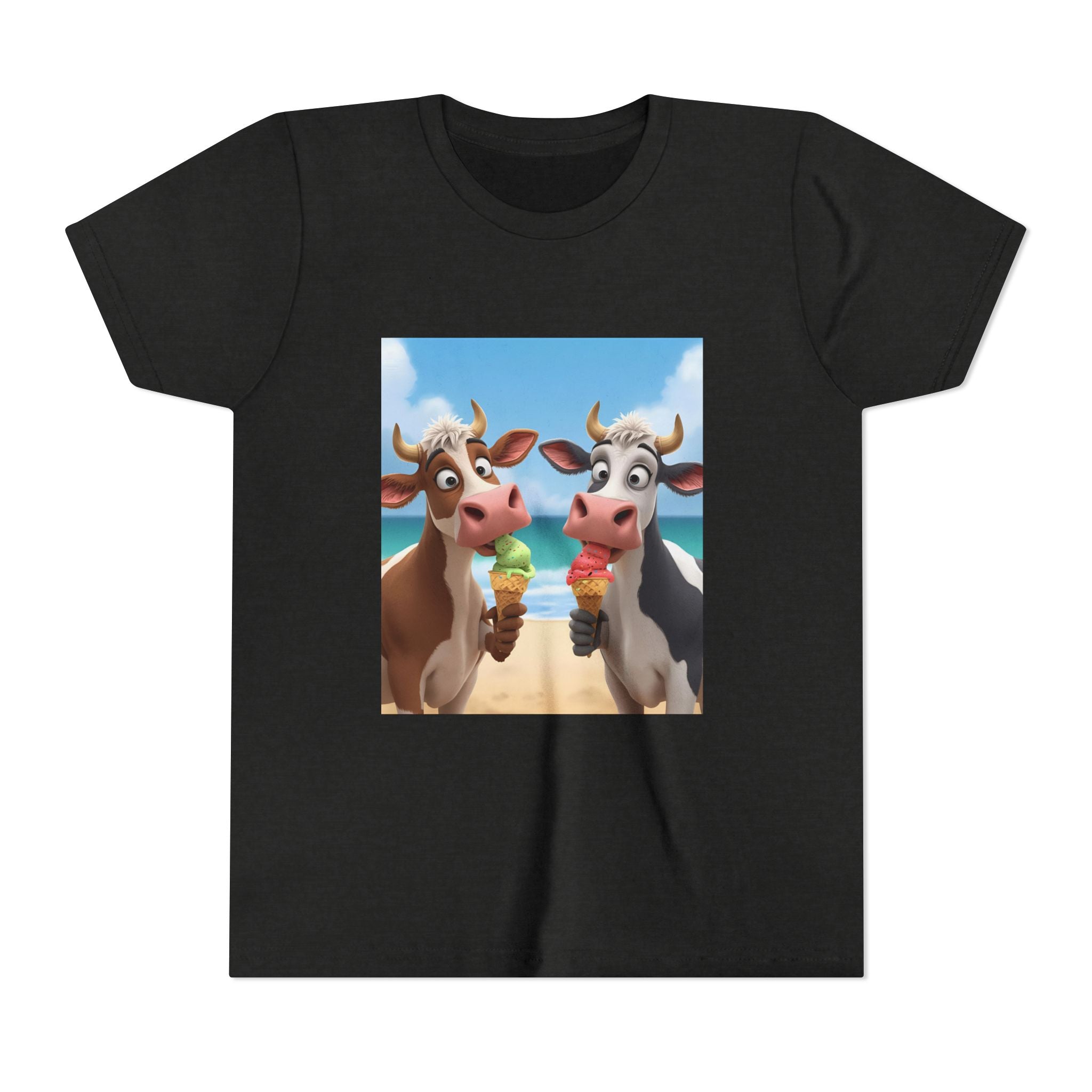 Beachy Cow Youth Short Sleeve Tee