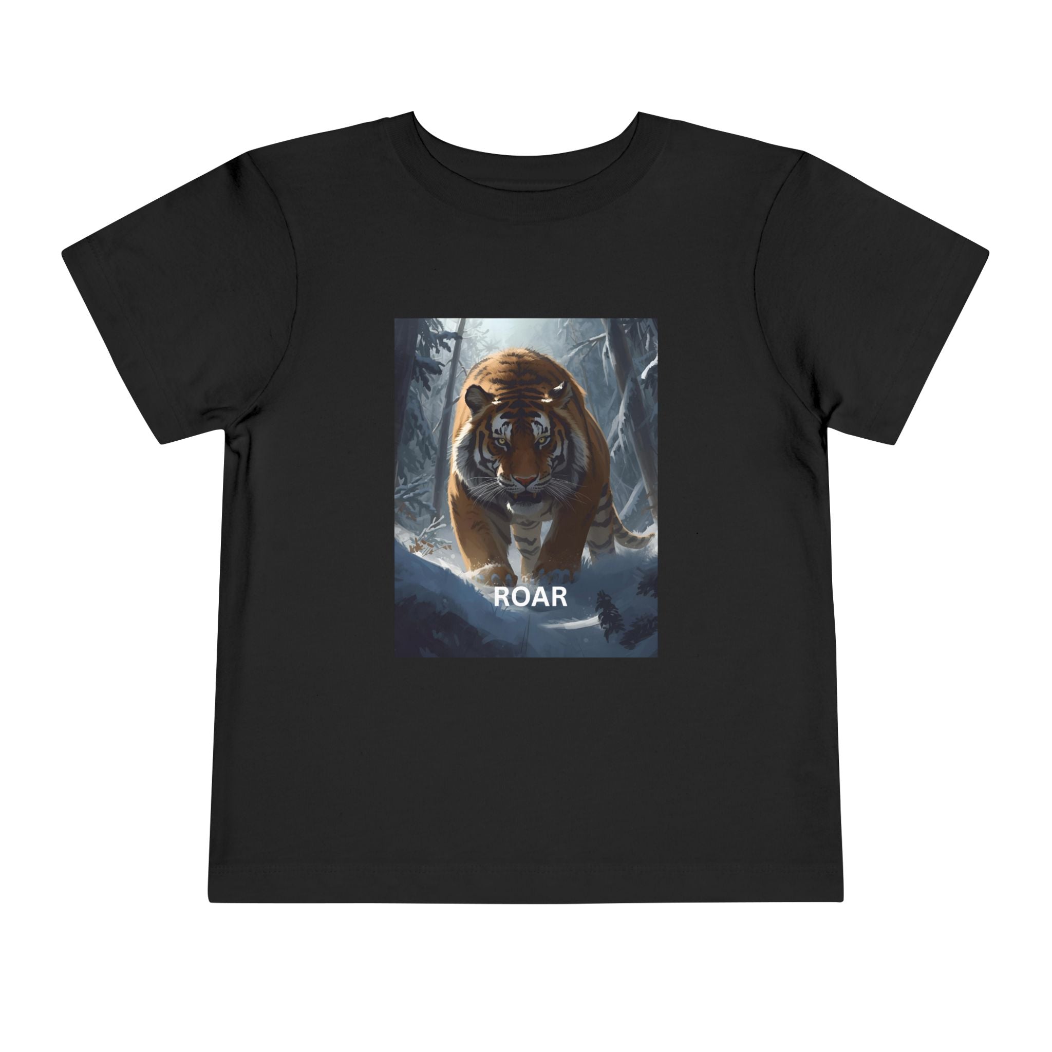 Tiger Roar Snow Toddler Short Sleeve Tee