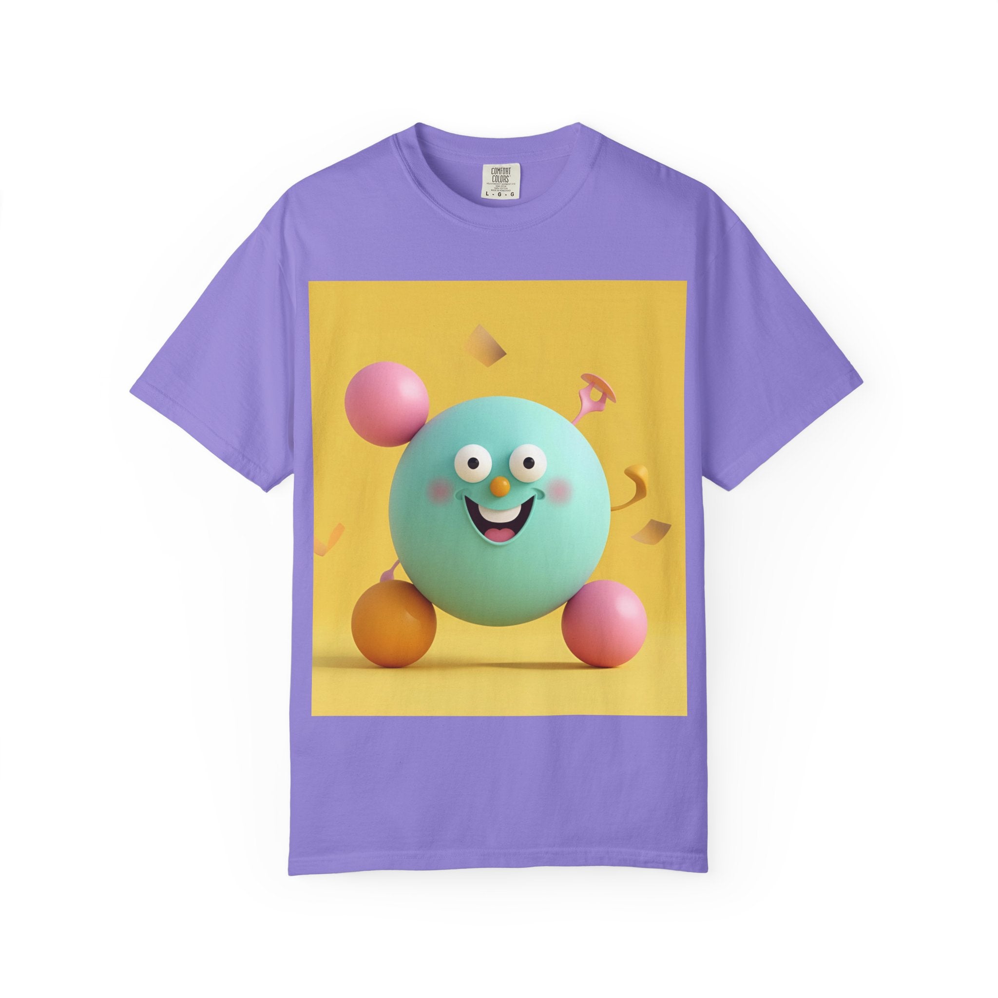 Playful Colorful Cartoon T-Shirt, Fun Graphic Tee, Summer Casual Wear, Gift for Kids and Adults, Birthday Party Outfit, Unique Design