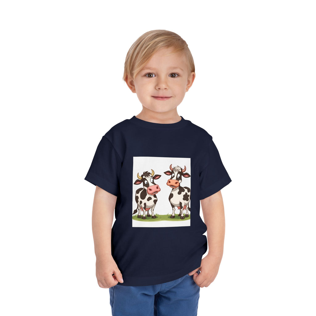 Cute Cows Toddler Short Sleeve Tee