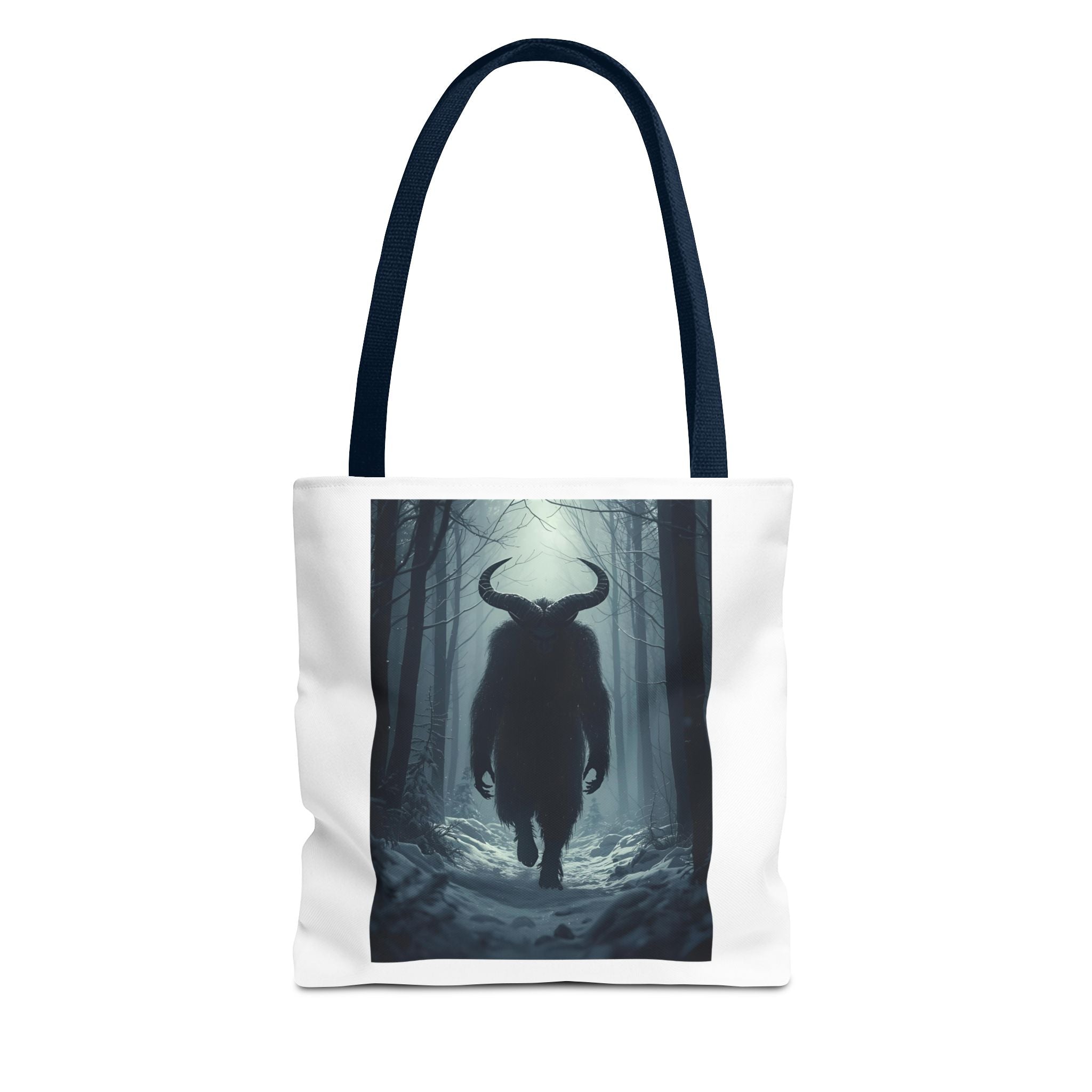 Spooky Forest Mythical Creature Tote Bag, Unique AOP Tote, Forest Design Bag, Eco-Friendly Shopping Bag, Gift for Nature Lovers, Stylish Carryall