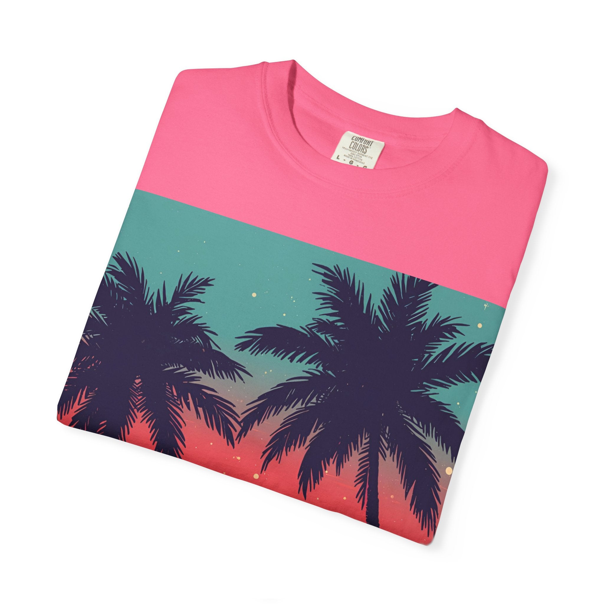 Tropical Sunset Unisex Garment-Dyed T-shirt