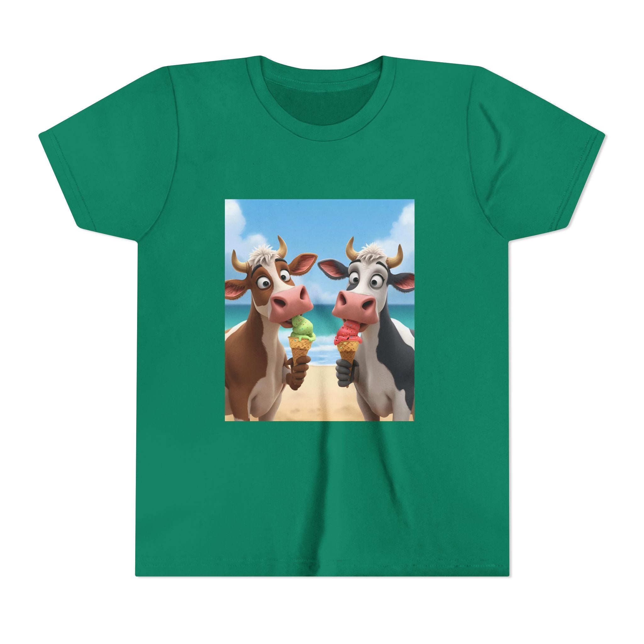 Beachy Cow Youth Short Sleeve Tee