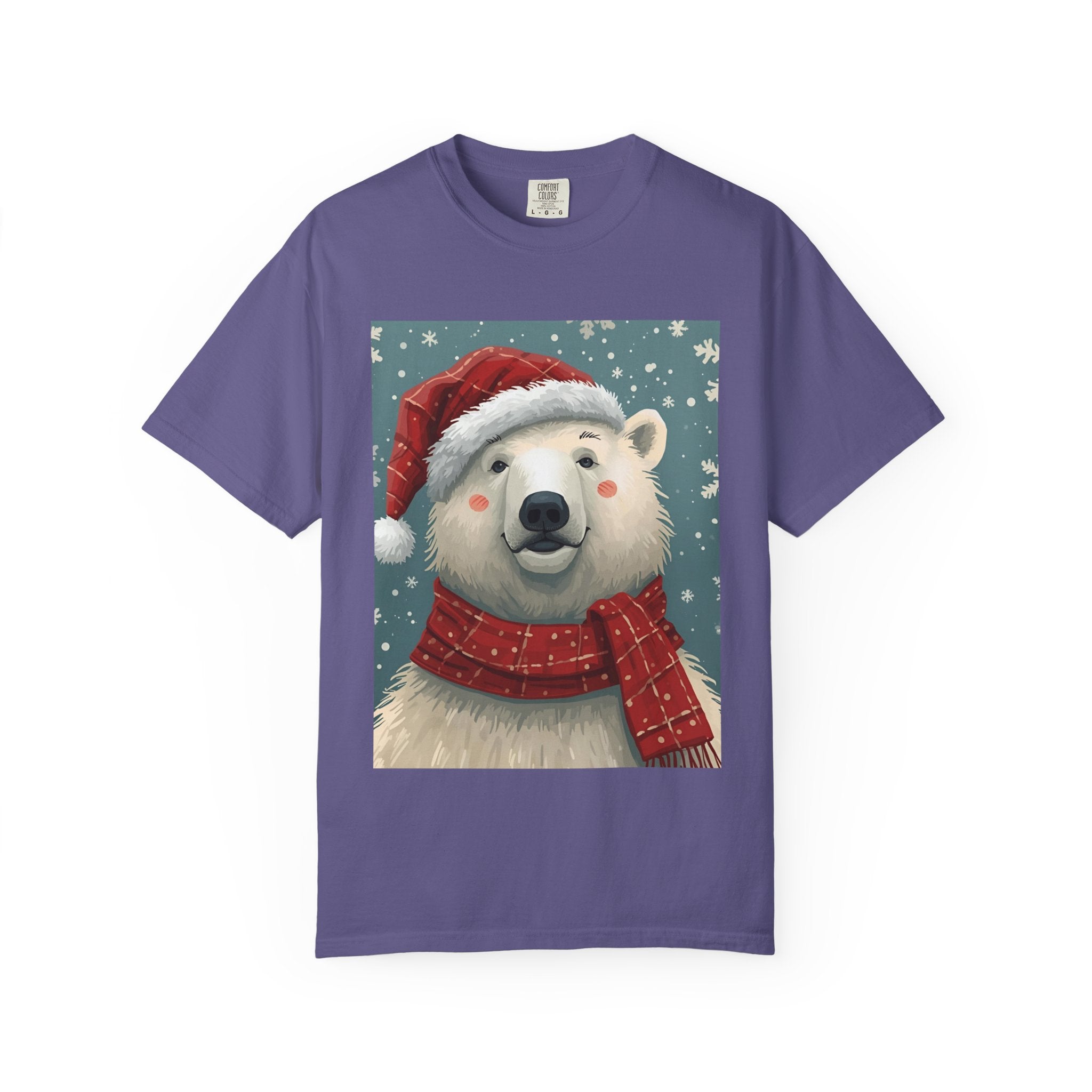 Cozy Christmas Polar Bear T-Shirt, Christmas Tee, Winter Apparel, Holiday Shirt, Gift Idea, Unisex Graphic Tee