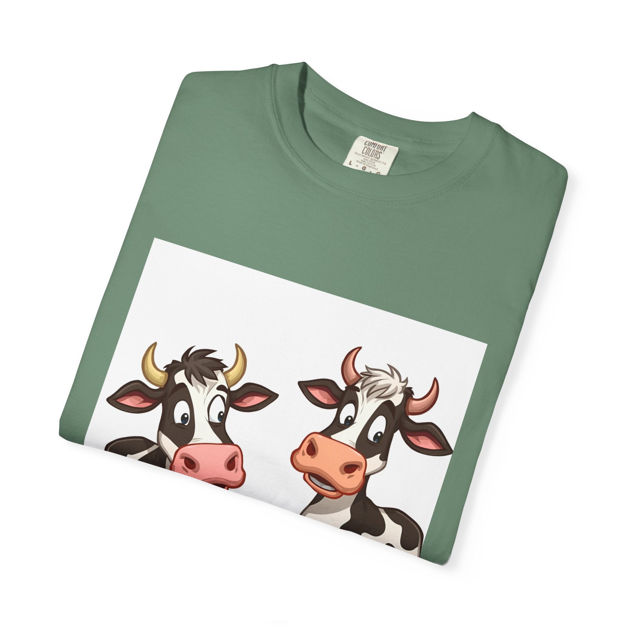 Cute Cows Unisex T-Shirt, Cute Cow Graphic Tee, Animal Lover Gift, Casual Wear, Birthday Present, Fun Farm Shirt