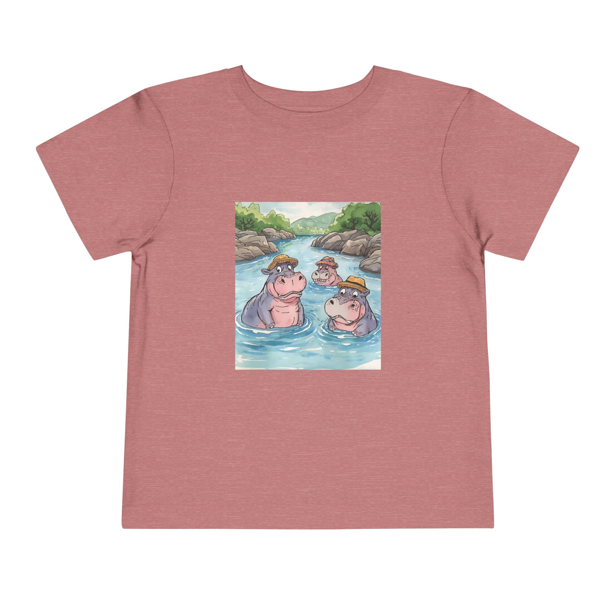 Hippo Cute Toddler Short Sleeve Tee
