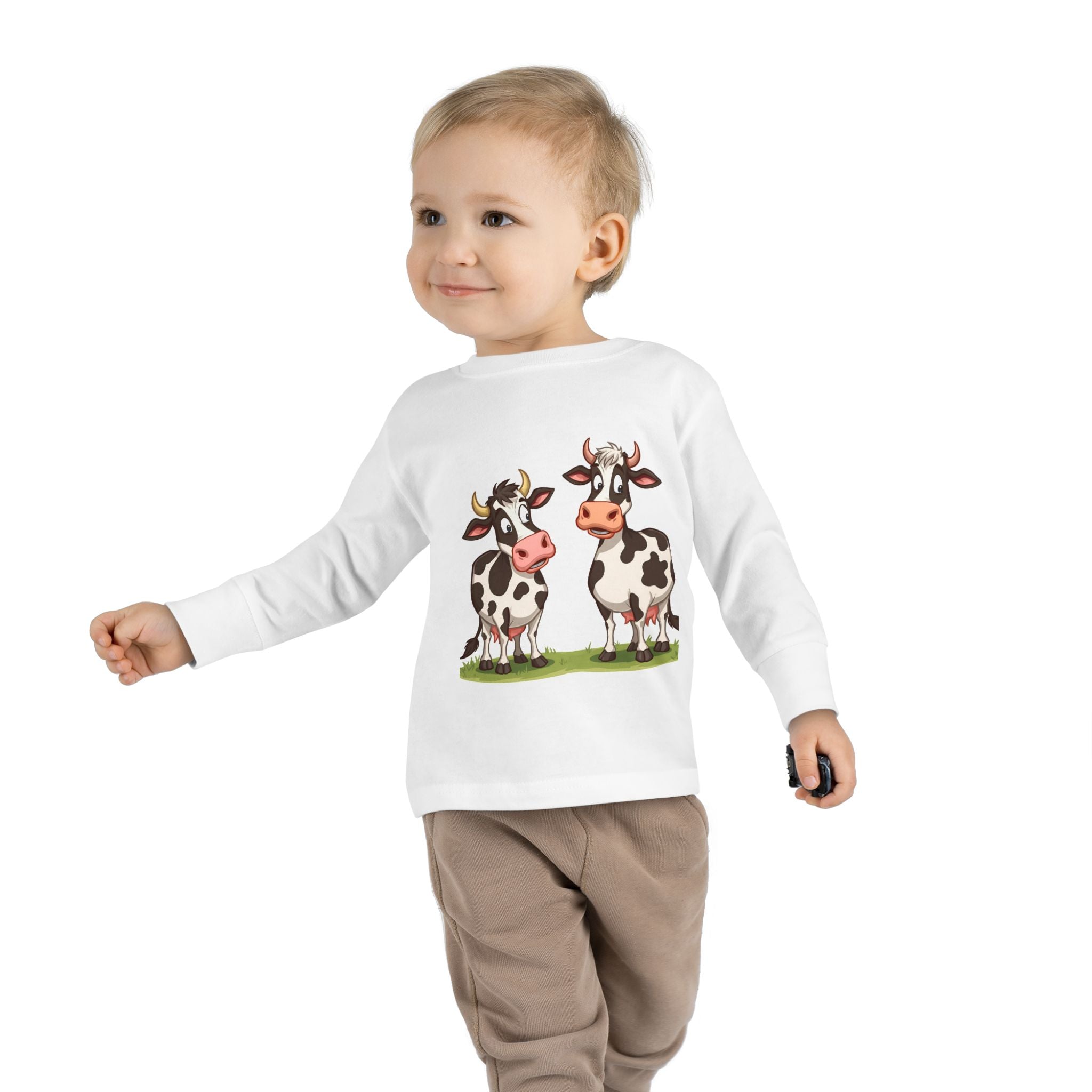 Cute Cows Toddler Long Sleeve Tee