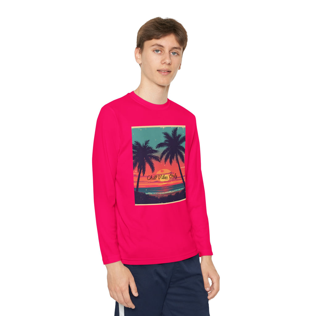 Tropical Sunset Youth Long Sleeve Competitor Tee