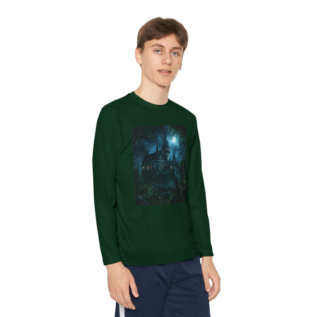 Mystical Night Scene Youth Long Sleeve Competitor Tee