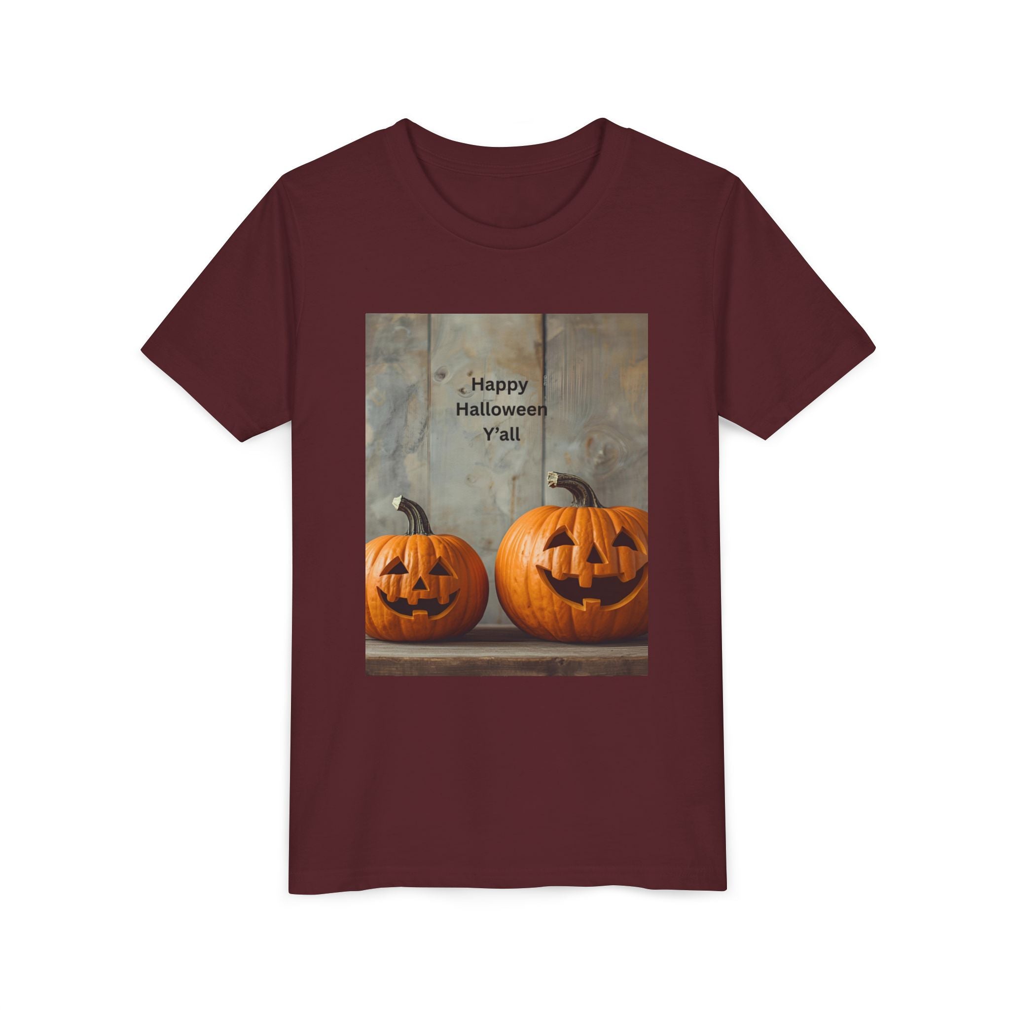 Halloween Pumpkin Youth Tee, Spooky Kids Shirt, Pumpkin Graphic Tee, Fall Celebration Gift, Trick or Treat Outfit