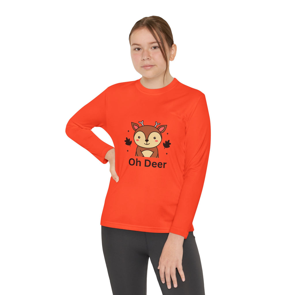 Oh Deer Youth Long Sleeve Competitor Tee