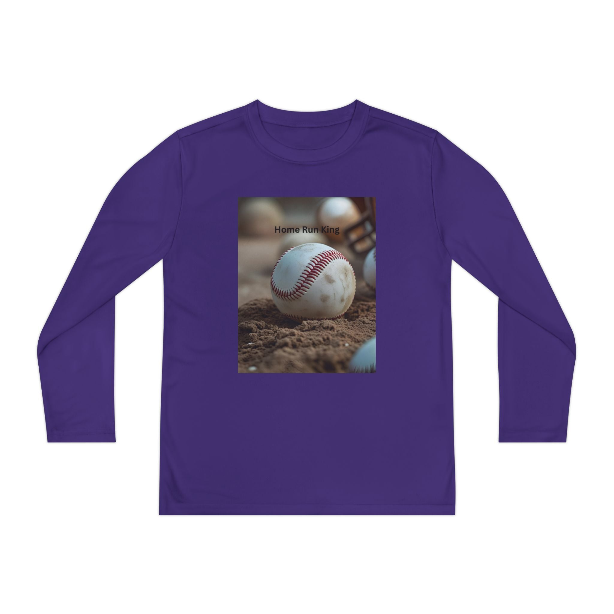 Baseball Youth Long Sleeve Shirt, Kids Sports Tee, Team Fundraiser, Athletic Wear, Birthday Gift, Gifts for Young Players