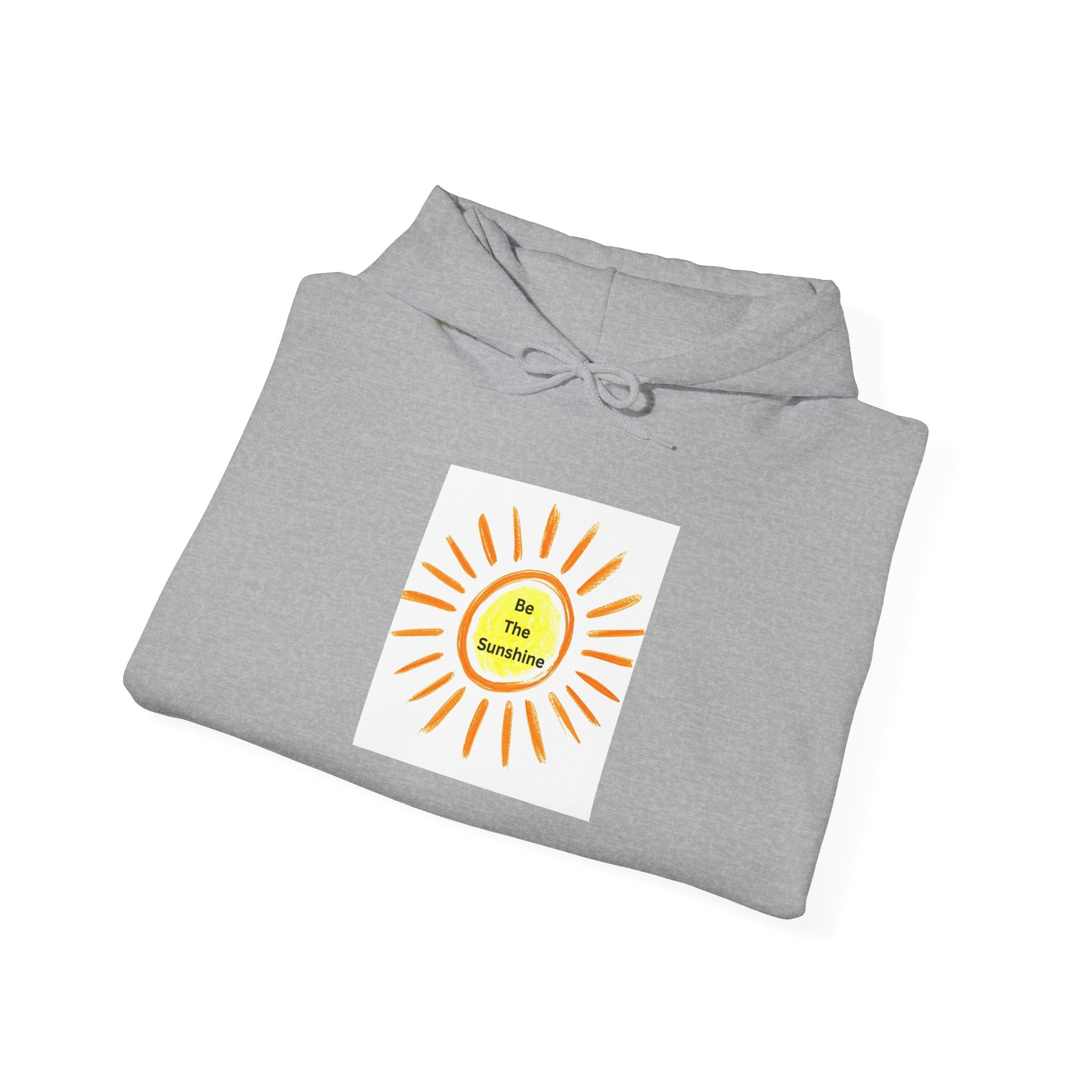 Be The Sunshine Smiley Sun Graphic Hoodie - Cozy, Unisex Sweatshirt for Summer, Festivals, Birthdays, Gifts, Stylish Apparel