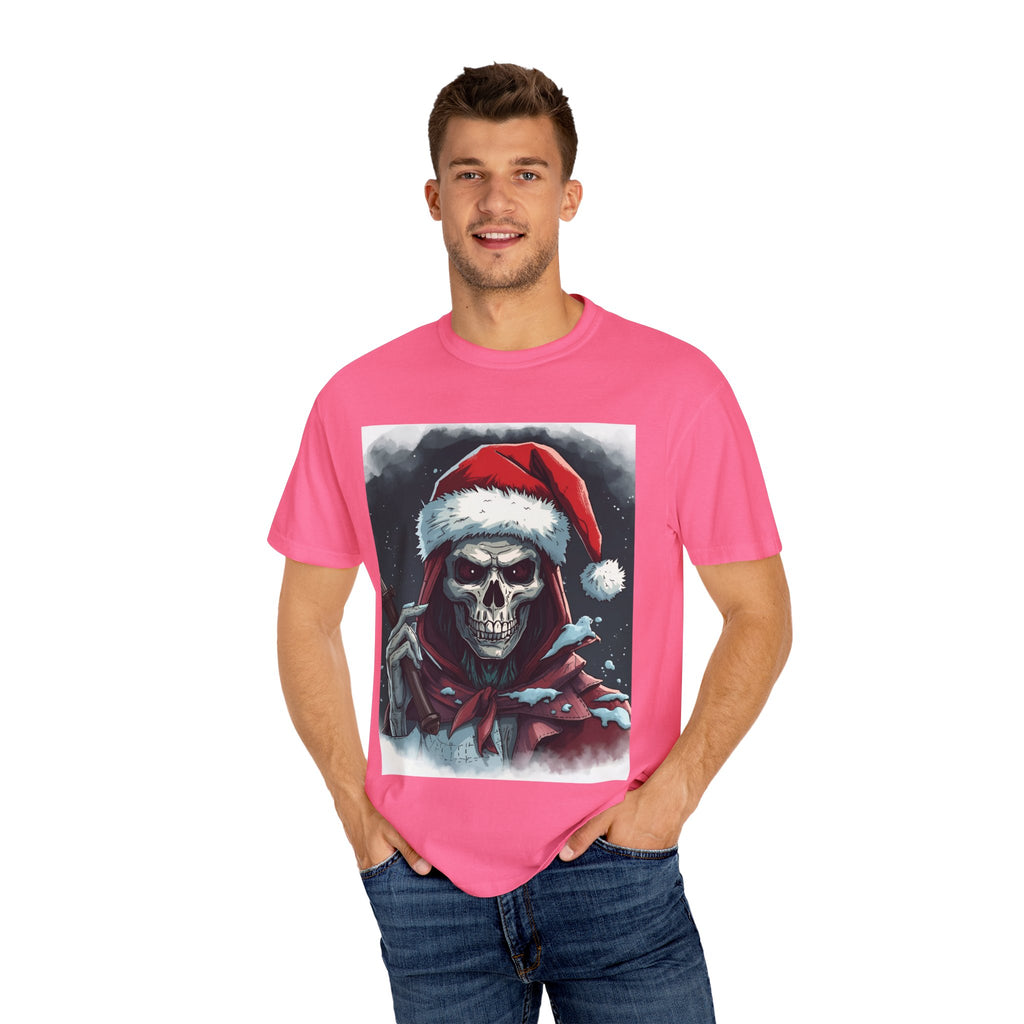 Christmas Skeleton T-Shirt, Unisex Holiday Tee, Funny Graphic Shirt, Unique Gift, Halloween & Christmas Apparel