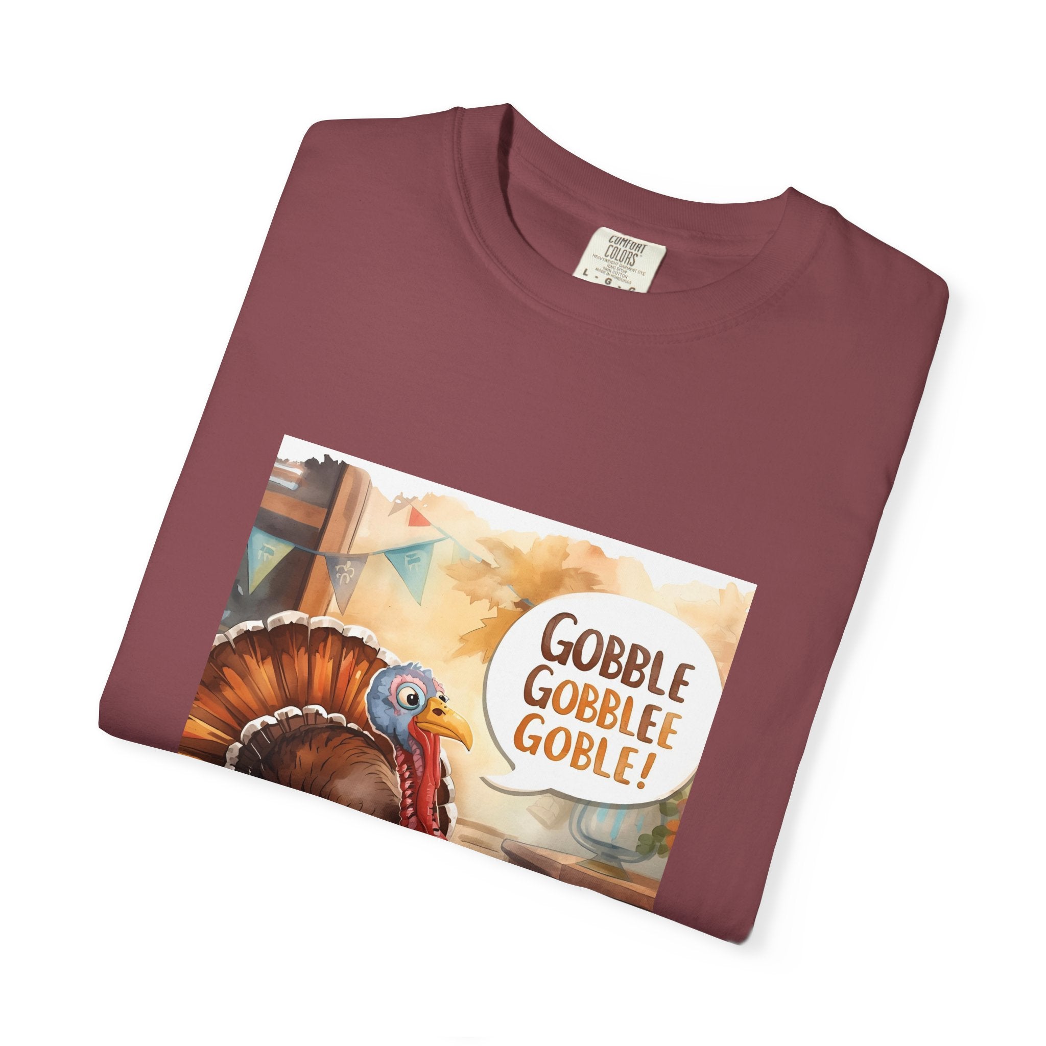 Thanksgiving Turkey T-Shirt, Unisex Fall Tee, Gobble Gobble Shirt, Autumn Apparel, Holiday Gift, Family Gathering Wear