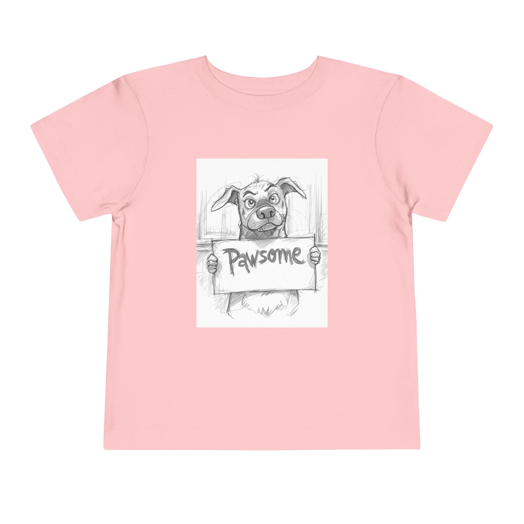 Pawsome Toddler Tee, Cute Dog Shirt for Kids, Pet Lover Gift, Playful Toddler Outfit, Birthday Gift, Animal Lover Apparel
