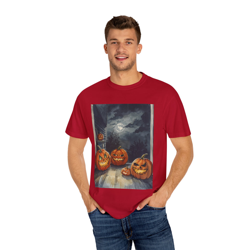Halloween Pumpkin Scary T-shirt - Perfect for Fall Celebrations, Trick or Treat, Autumn Fashion, Costume Party, Spooky Vibes