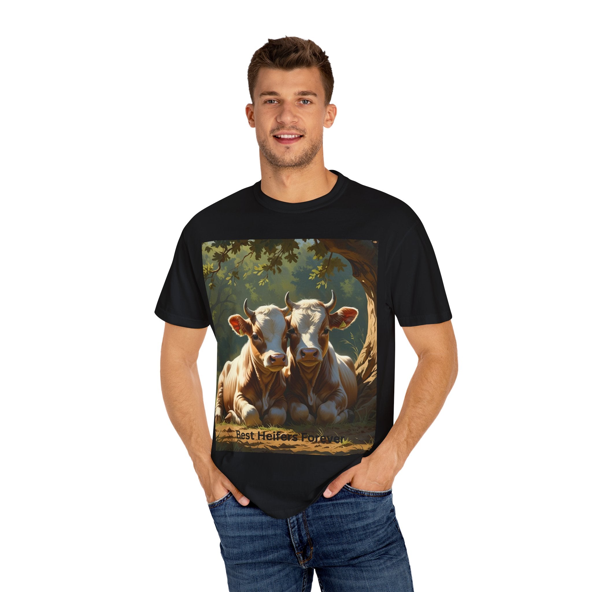Best Heifers Forever T-shirt, Cute Cow Shirt, Animal Lover Gift, Farm T-shirt, Gift for Her, Unisex Casual Wear