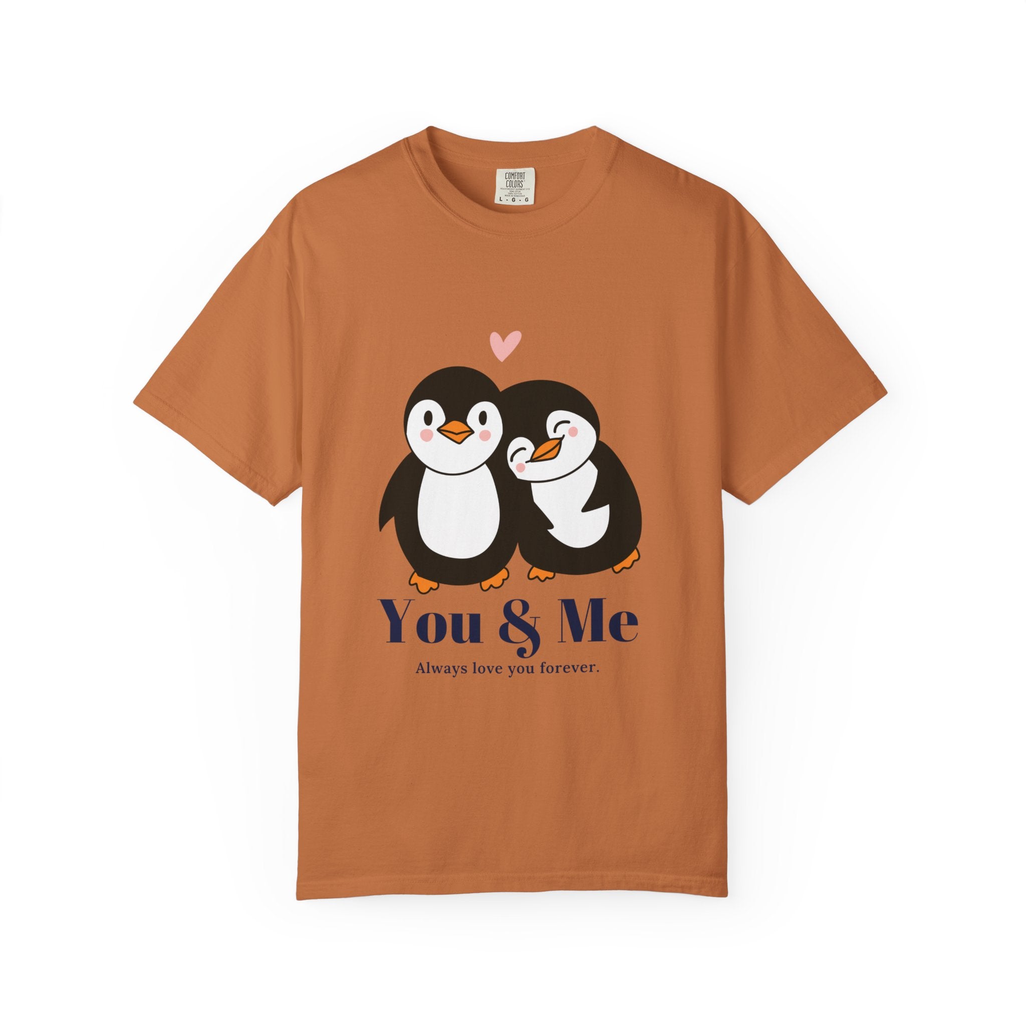 Cute Penguin Love T-Shirt, Unisex Couples Gift, Valentine's Day T-Shirt, Love You Forever Shirt, Matching Couple Outfits