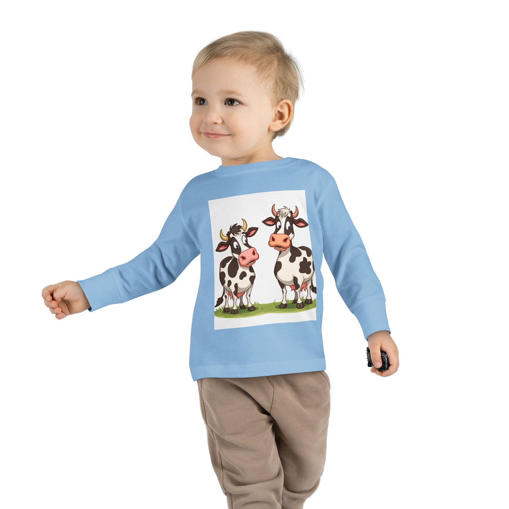 Cute Cows Toddler Long Sleeve Tee