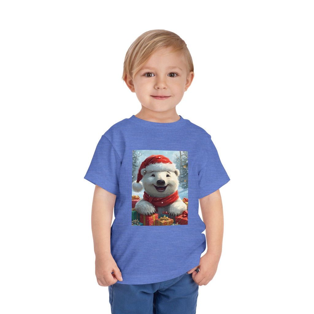 Christmas Bear Toddler Short Sleeve Tee