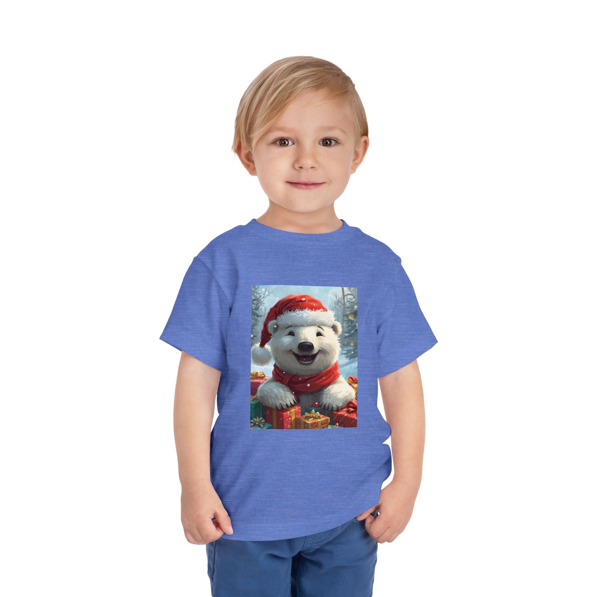 Christmas Bear Toddler Short Sleeve Tee