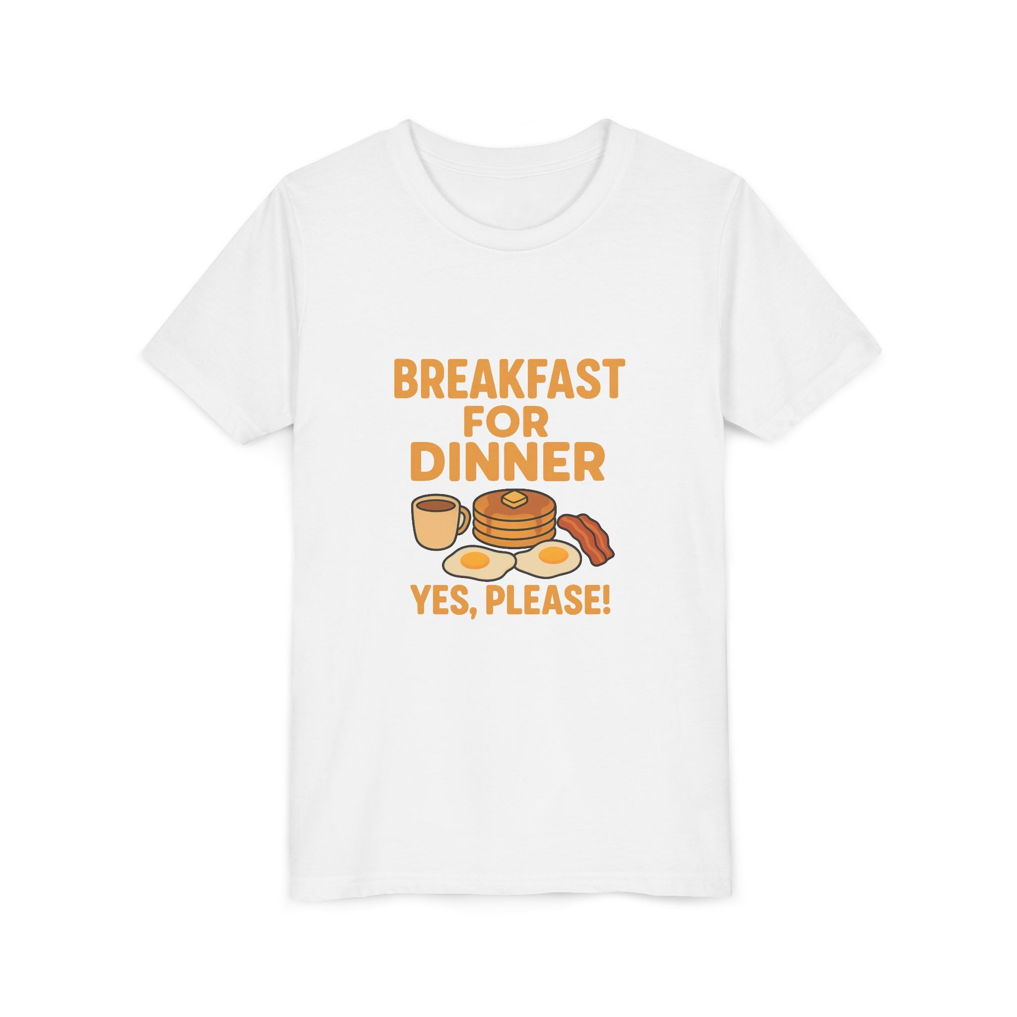 Breakfast For Dinner Youth Short Sleeve Tee