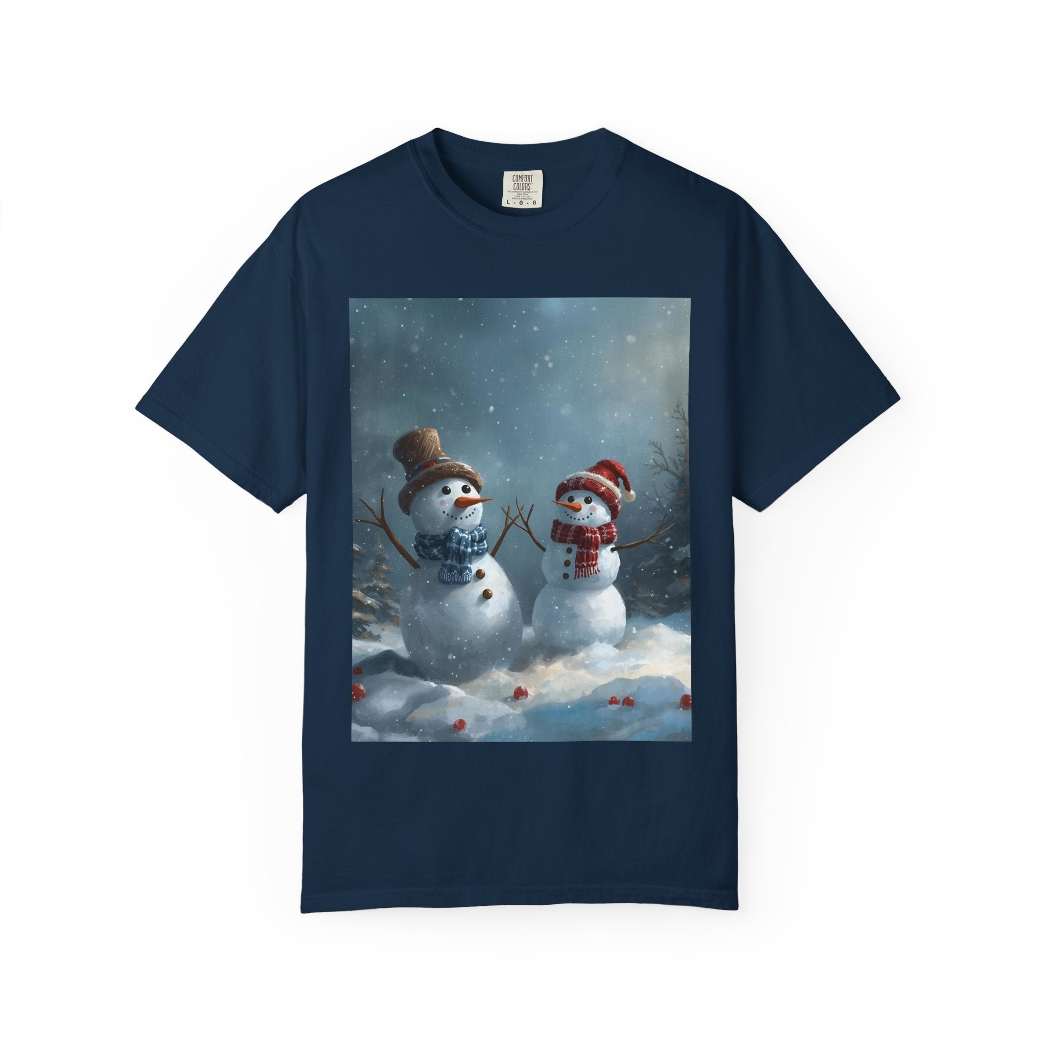 Christmas Winter Snowman T-Shirt, Festive Holiday Tee, Family Holiday Shirt, Cozy Winter Outfit, Seasonal Gift Idea