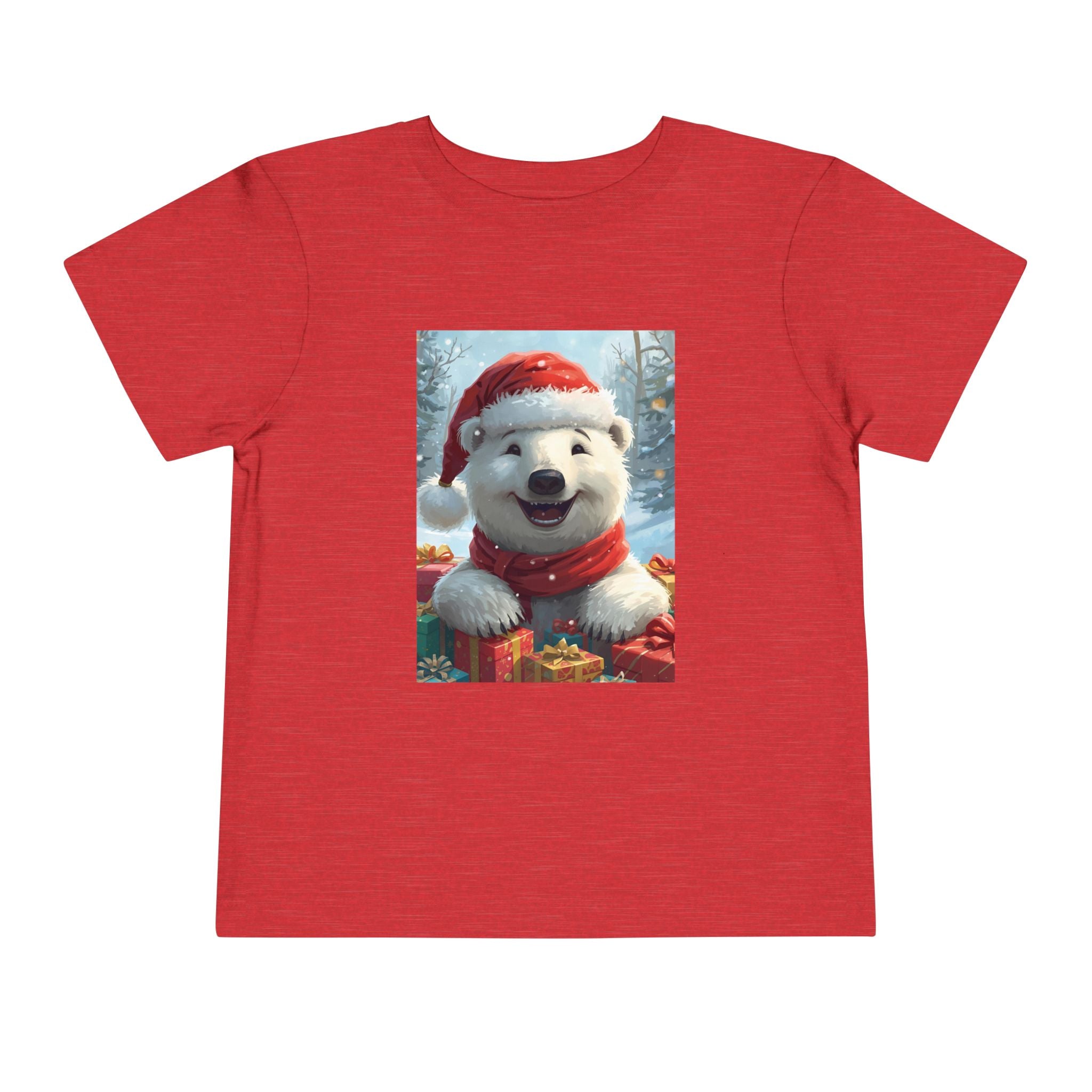 Christmas Bear Toddler Short Sleeve Tee