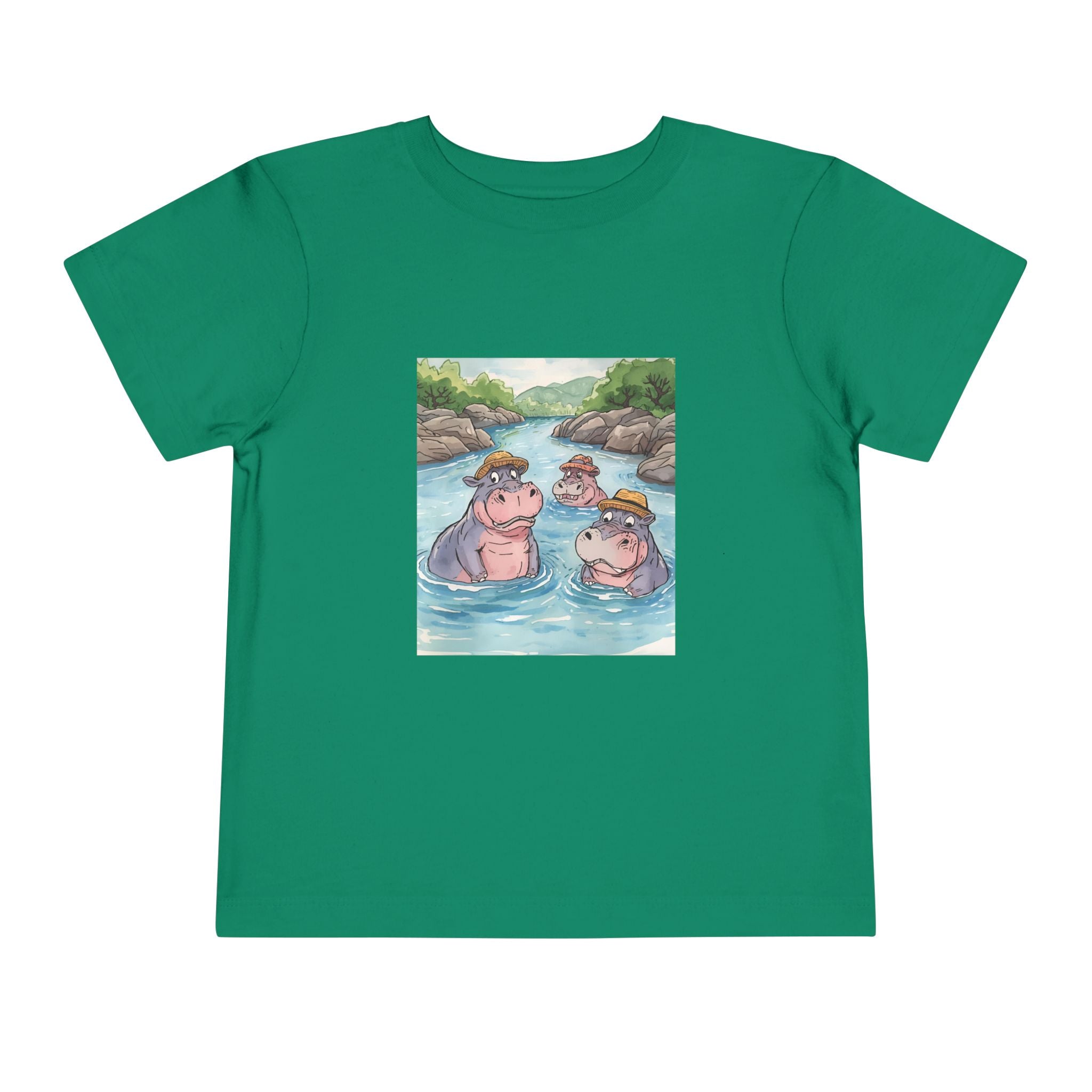 Hippo Cute Toddler Short Sleeve Tee