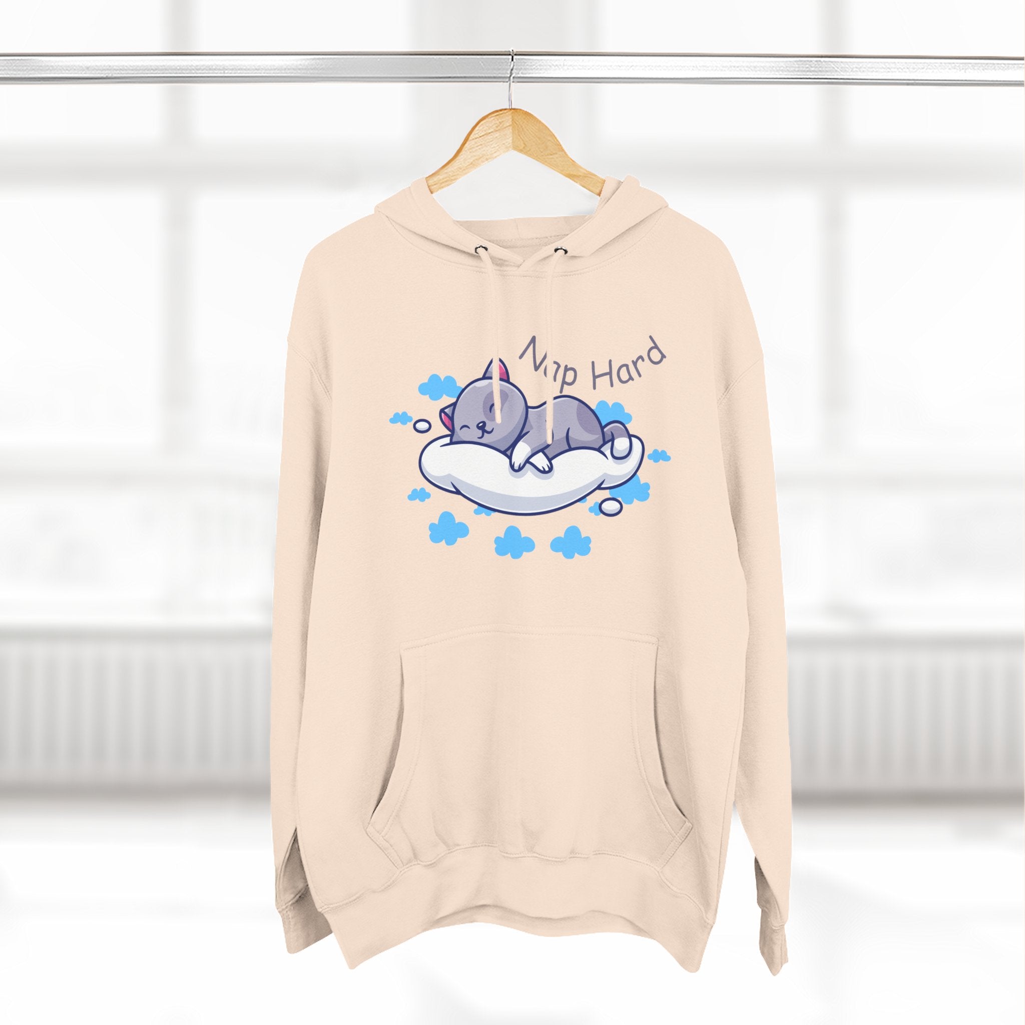 Cozy Cat Nap Hoodie - Perfect for Pet Lovers, Chill Days, Cozy Nights, Birthday Gift, Cat Pajama