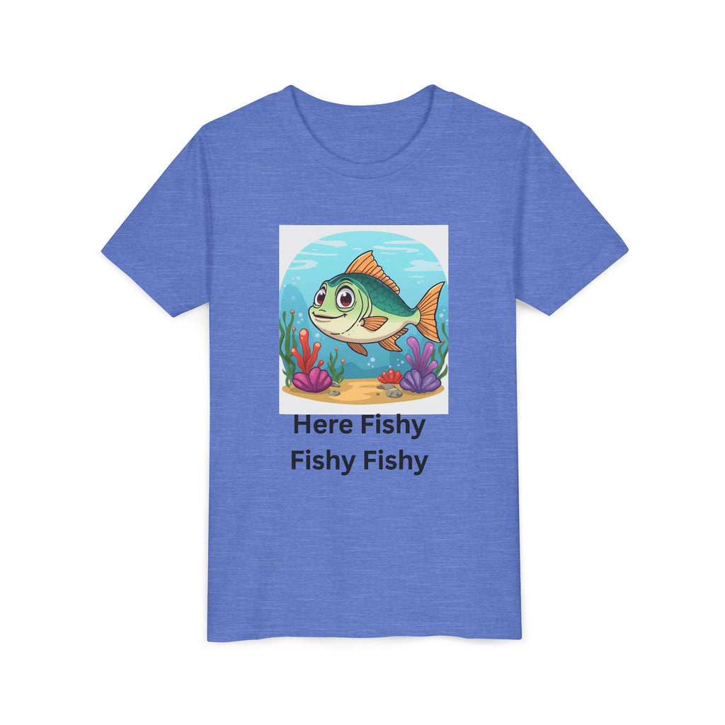 Here Fishy Fishy Fishy Youth Short Sleeve Tee
