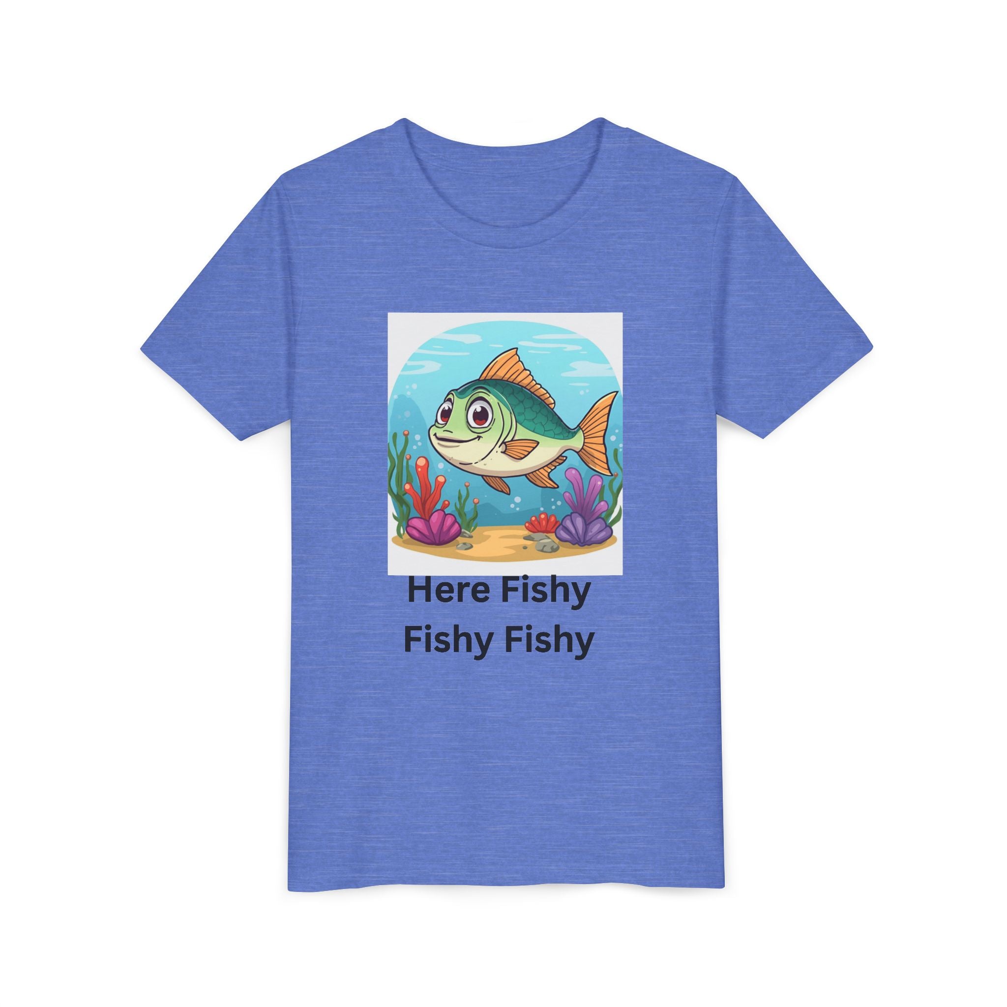 Here Fishy Fishy Fishy Youth Short Sleeve Tee