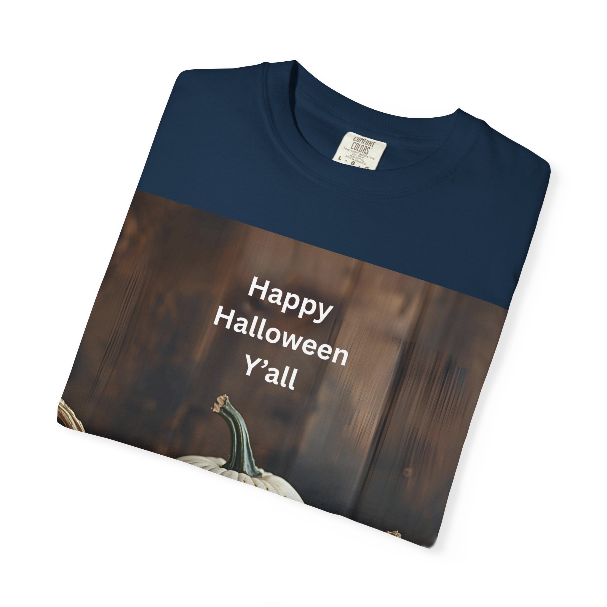 Happy Halloween Unisex T-Shirt, Casual Fall Tee, Halloween Gift, Pumpkin Shirt, Autumn Apparel, Holiday Style