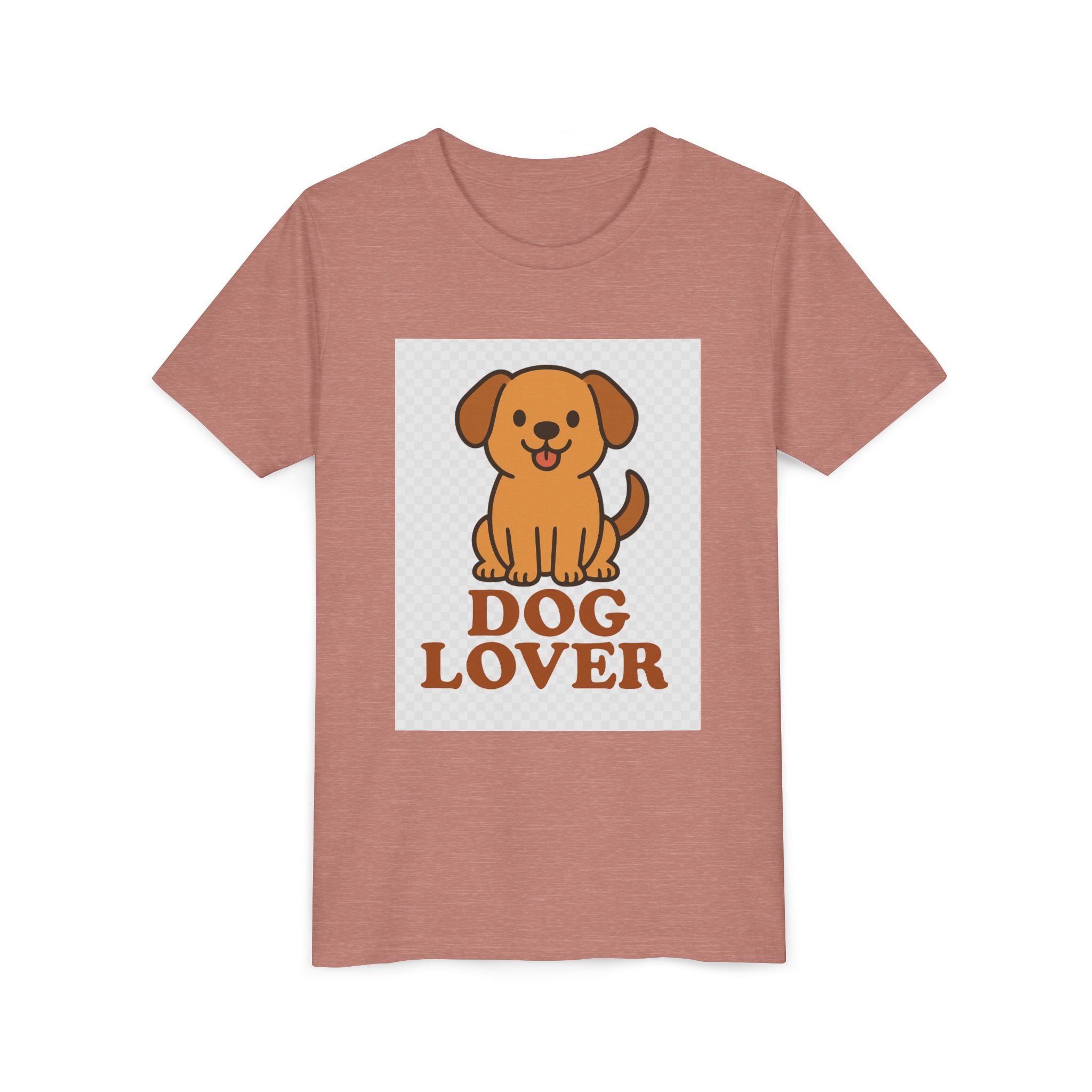 Cute Dog Lover Youth T-Shirt, Pet Lover Gift, Animal Tee, Kids Dog Shirt, Birthday Present for Kids, Fun Youth Apparel