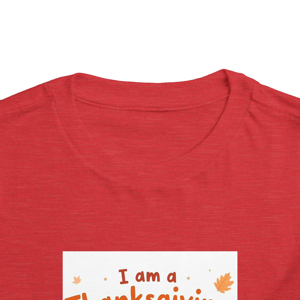 I Am A Thanksgiving Baby Toddler Short Sleeve Tee