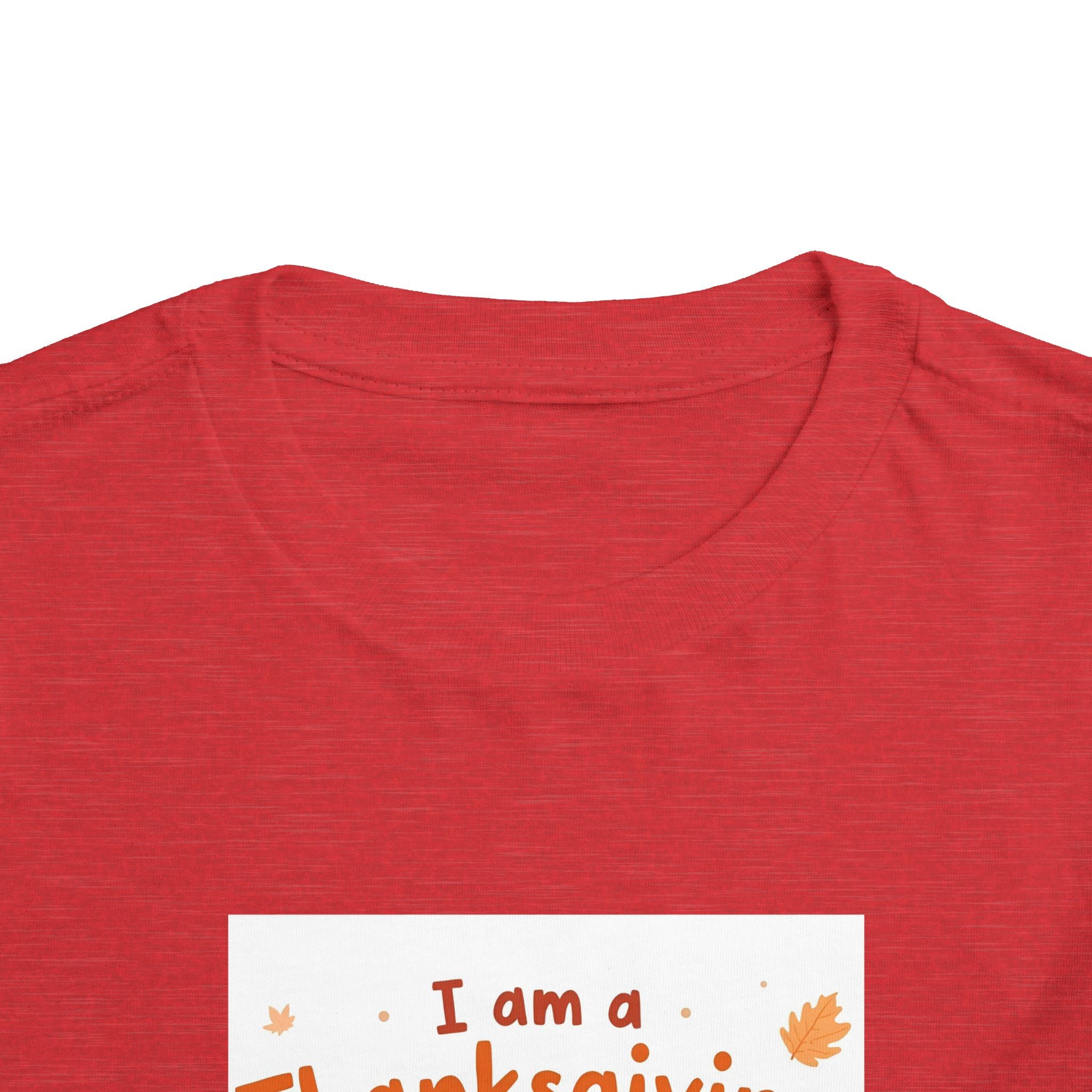I Am A Thanksgiving Baby Toddler Short Sleeve Tee