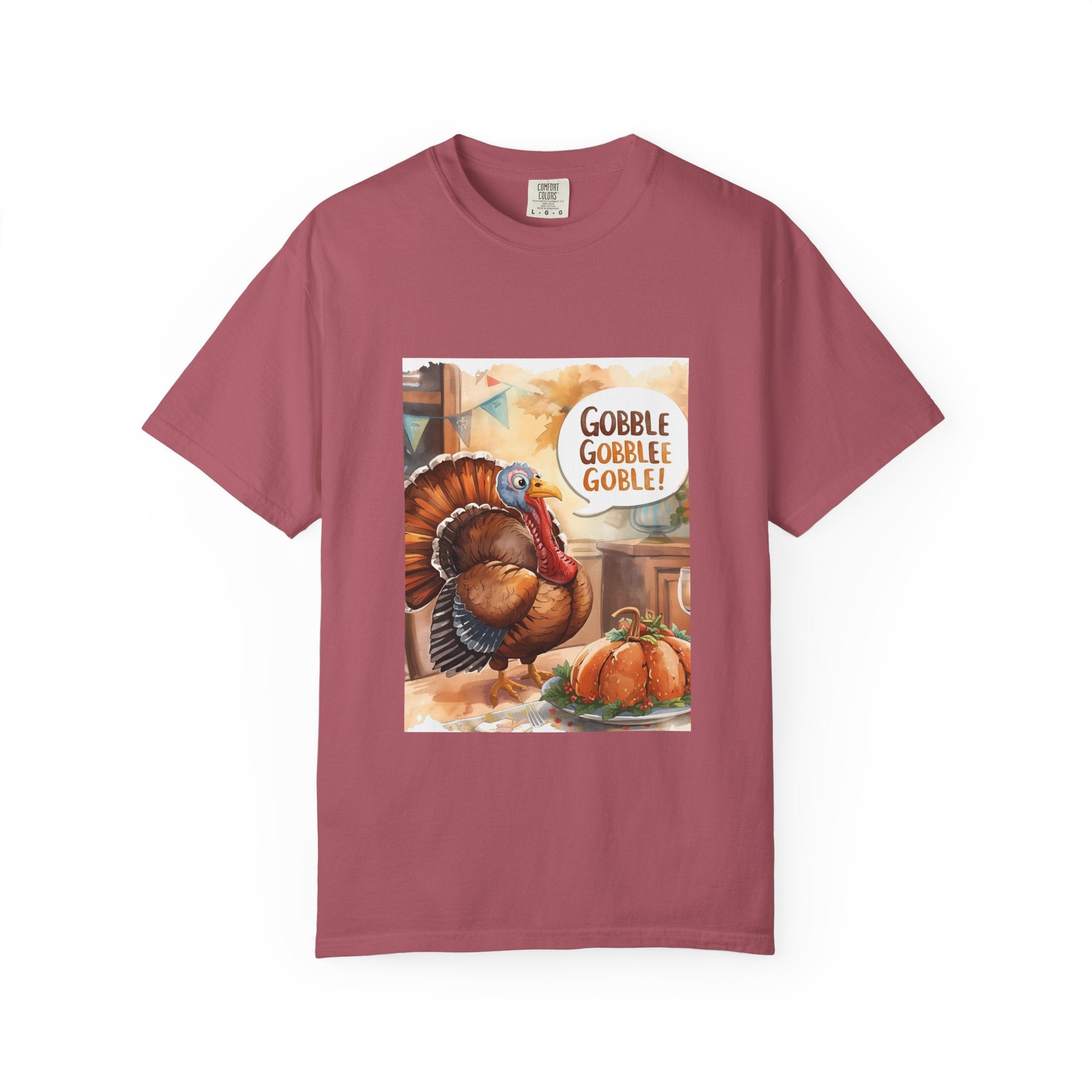Thanksgiving Turkey T-Shirt, Unisex Fall Tee, Gobble Gobble Shirt, Autumn Apparel, Holiday Gift, Family Gathering Wear