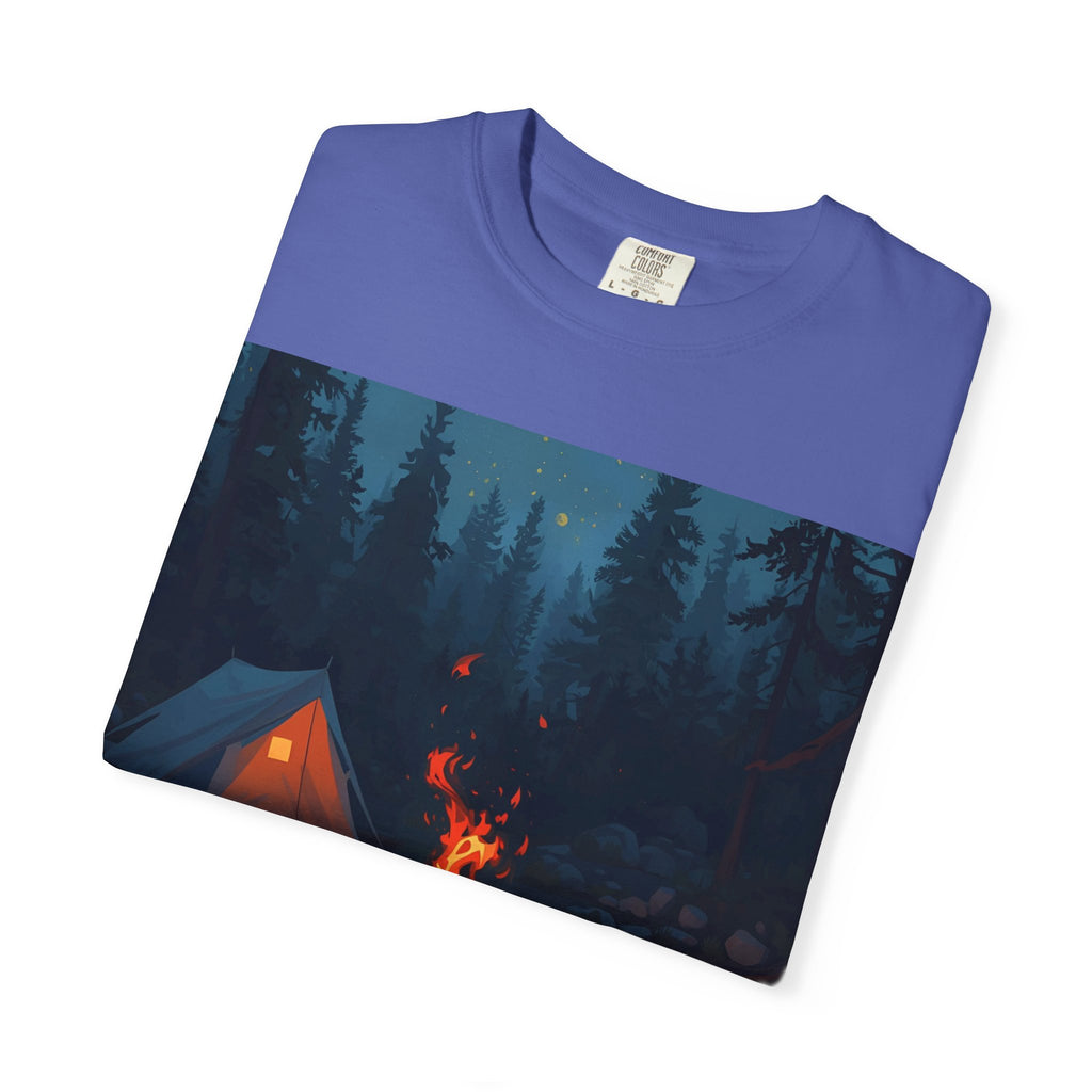 Campfire Adventure T-Shirt - Unisex Outdoors Shirt, Camping Apparel, Nature Lover Gift, Travel Tee, Boho Style Wear