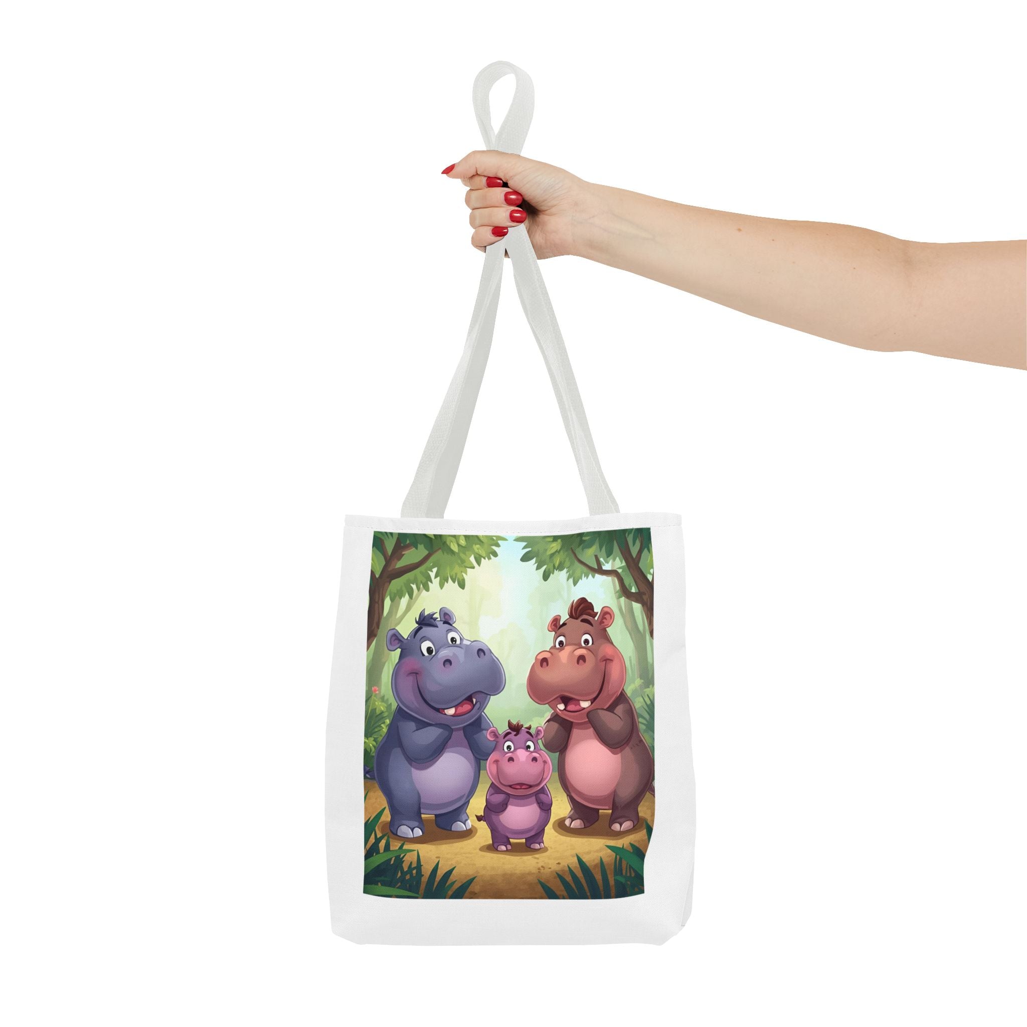Hippo Cute Tote Bag (AOP)