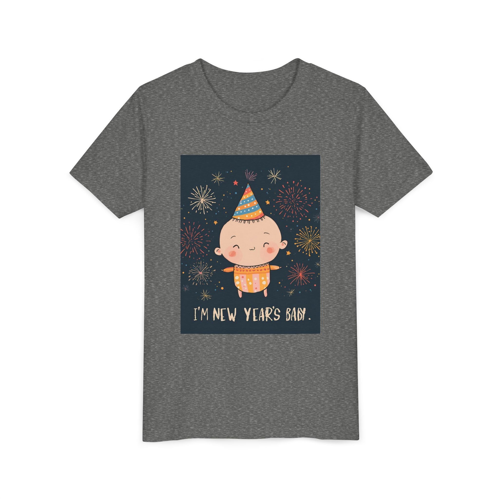 I Am A New Years Baby Youth Short Sleeve Tee